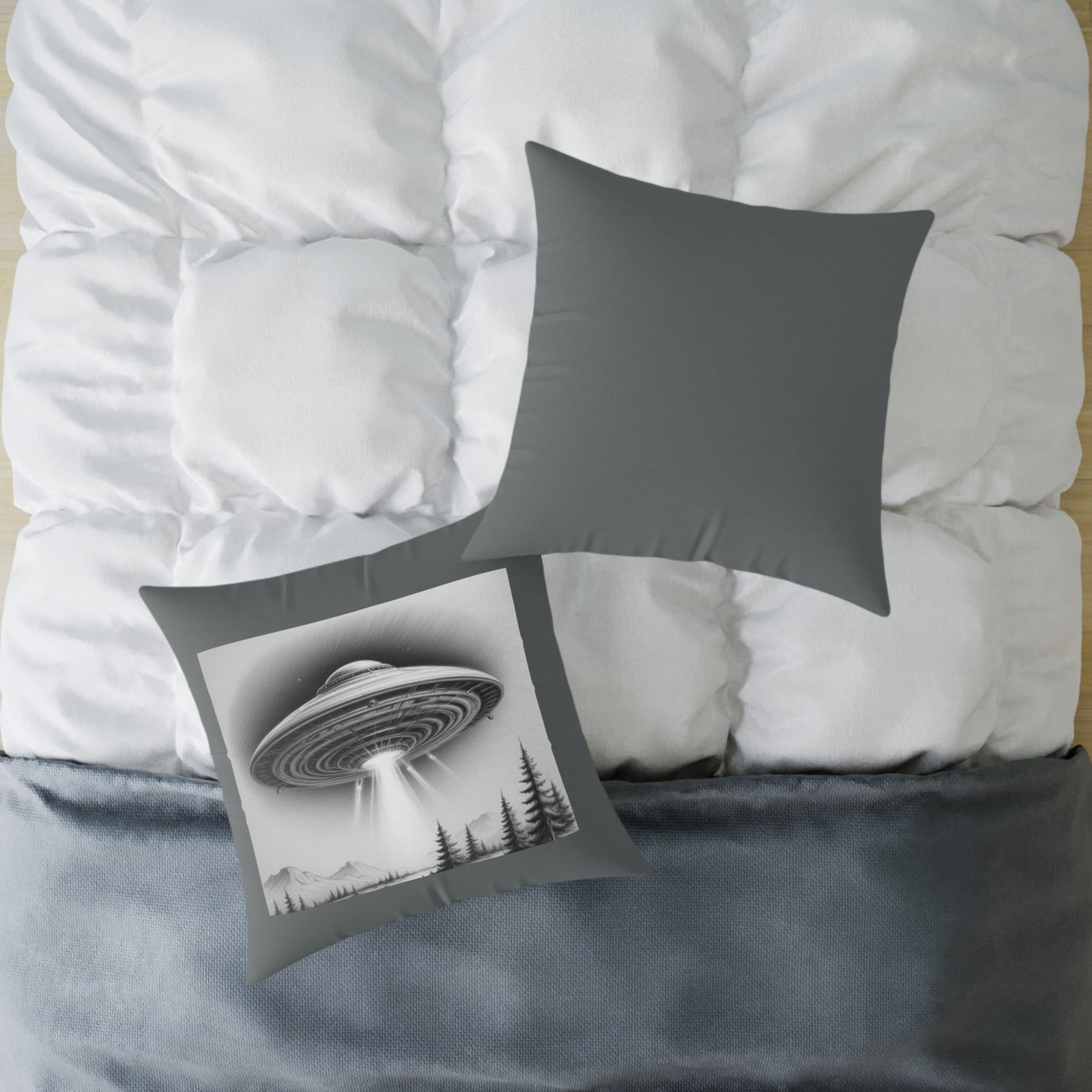 Ufo Square Poly Canvas Pillow - Image 16
