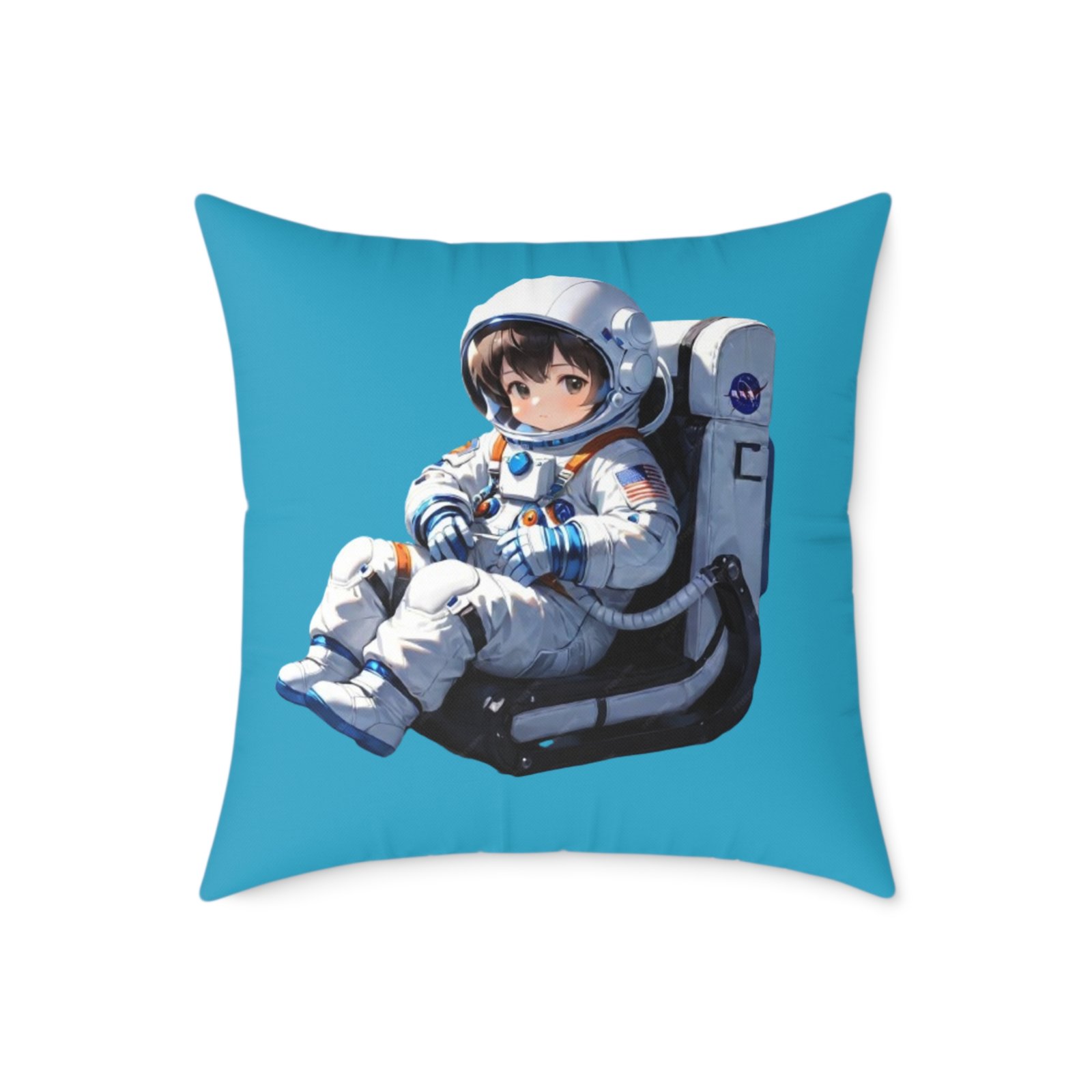 Astronaut Square Poly Canvas Pillow - Image 13