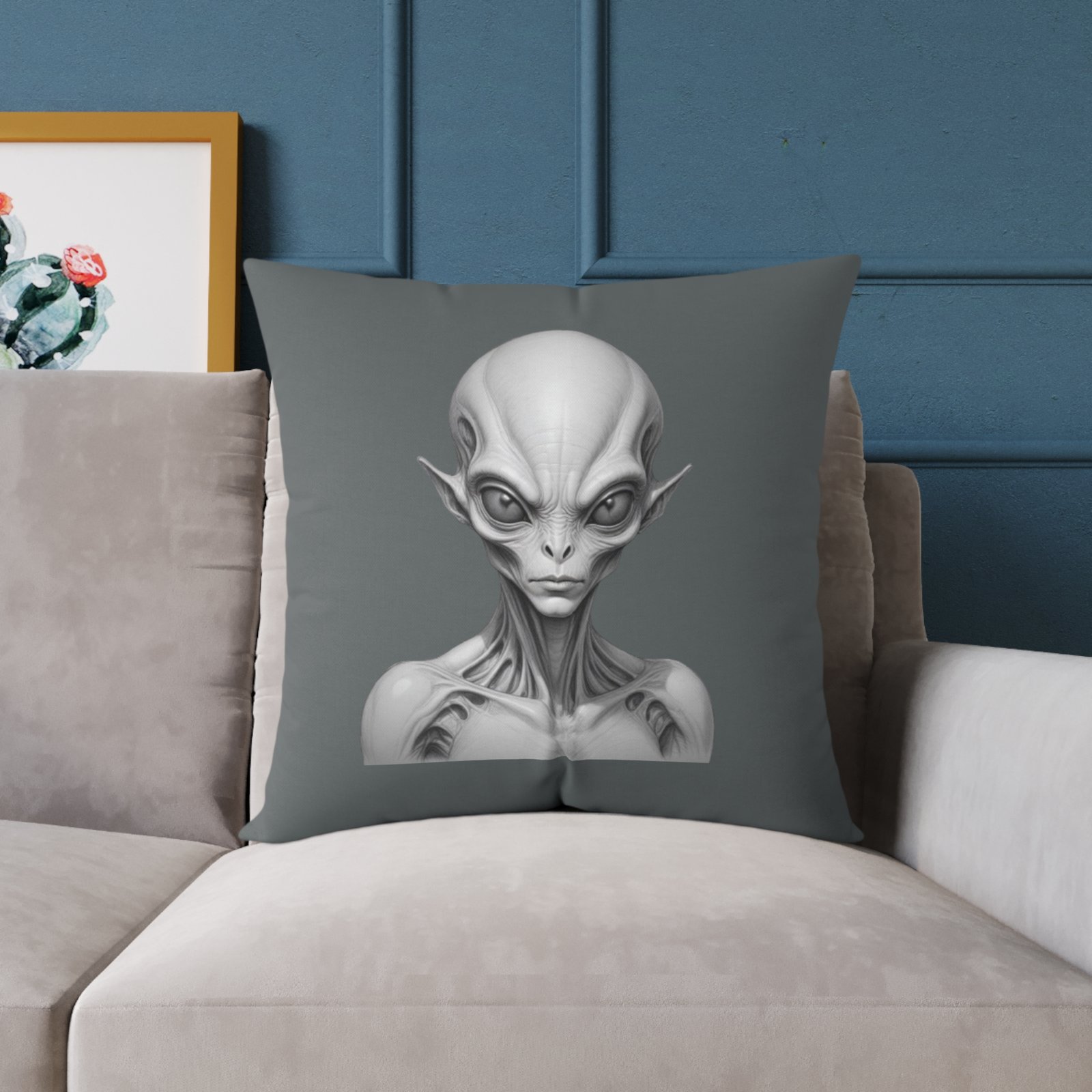 Alien Square Poly Canvas Pillow - Image 15