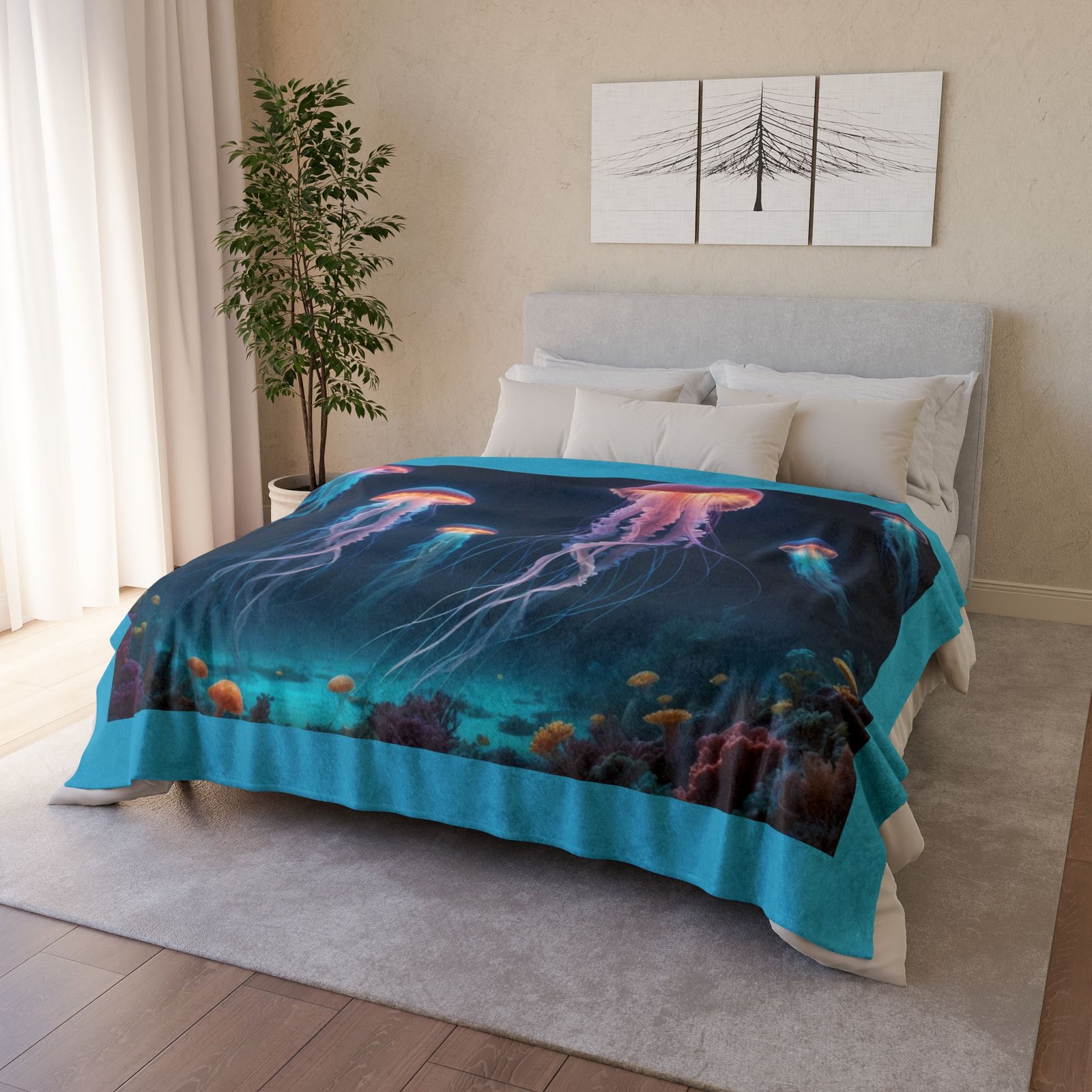Jelly Fish Soft Polyester Blanket - Image 12
