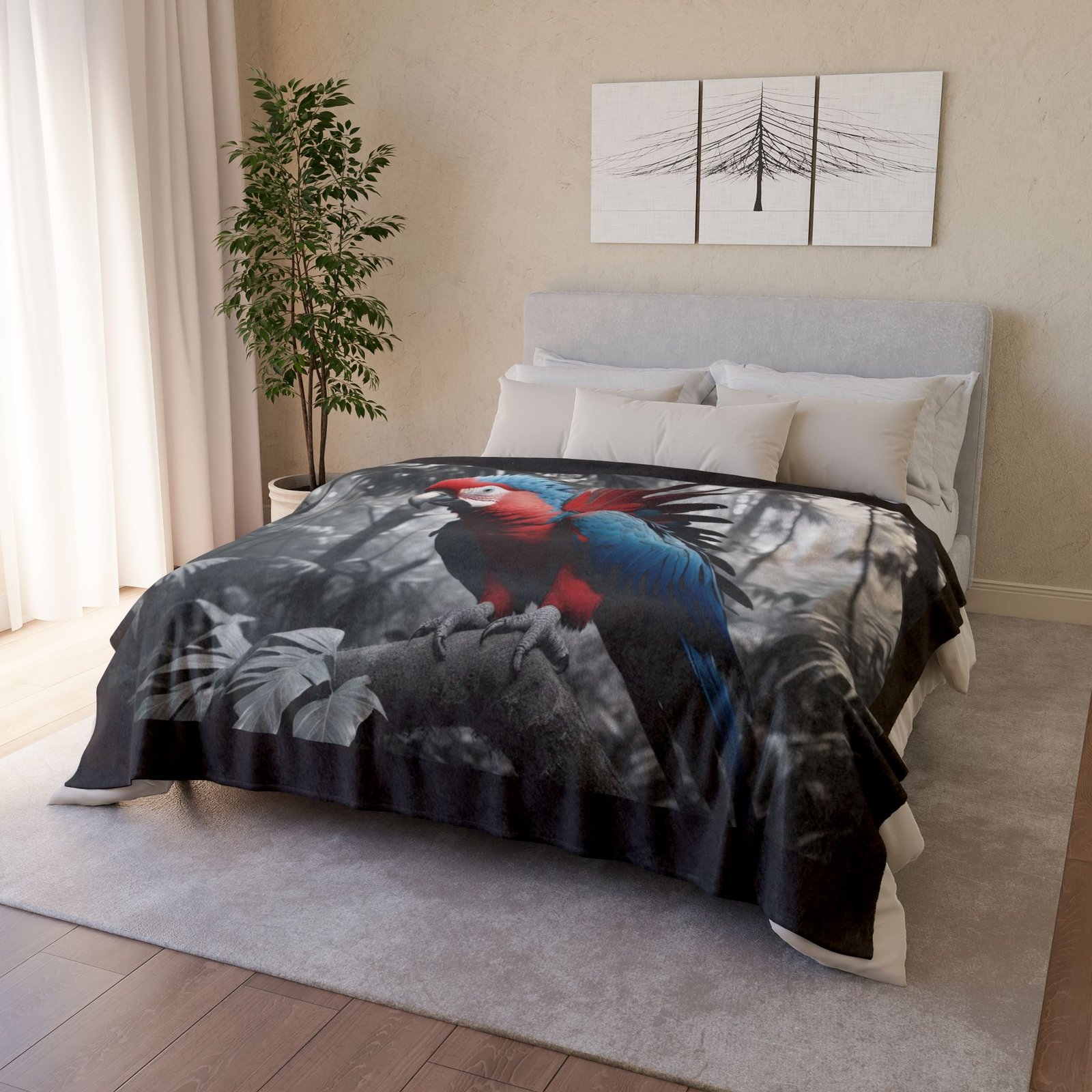 Parrot Breast Soft Polyester Blanket - Image 12