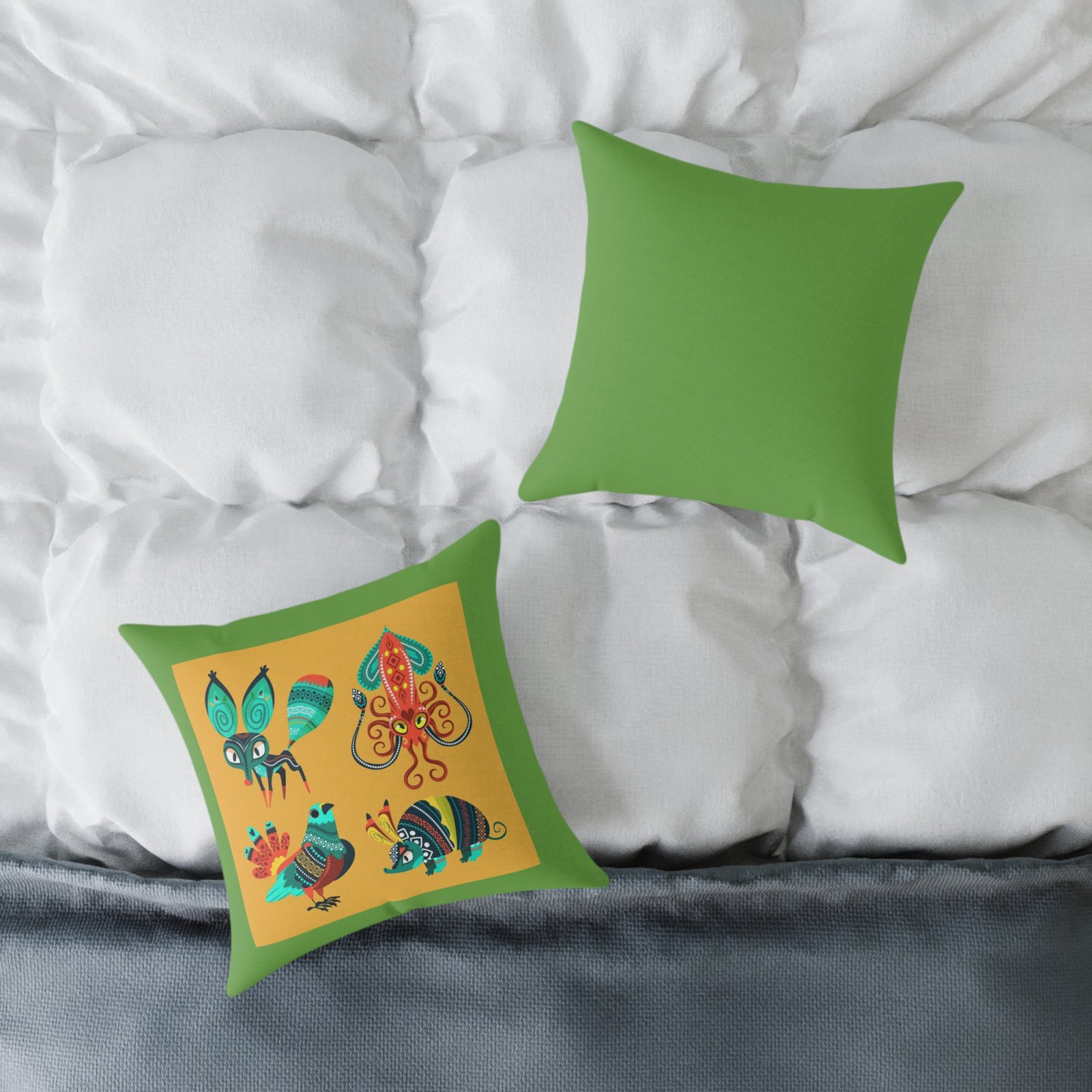 Mexico Square Poly Canvas Pillow - Image 4