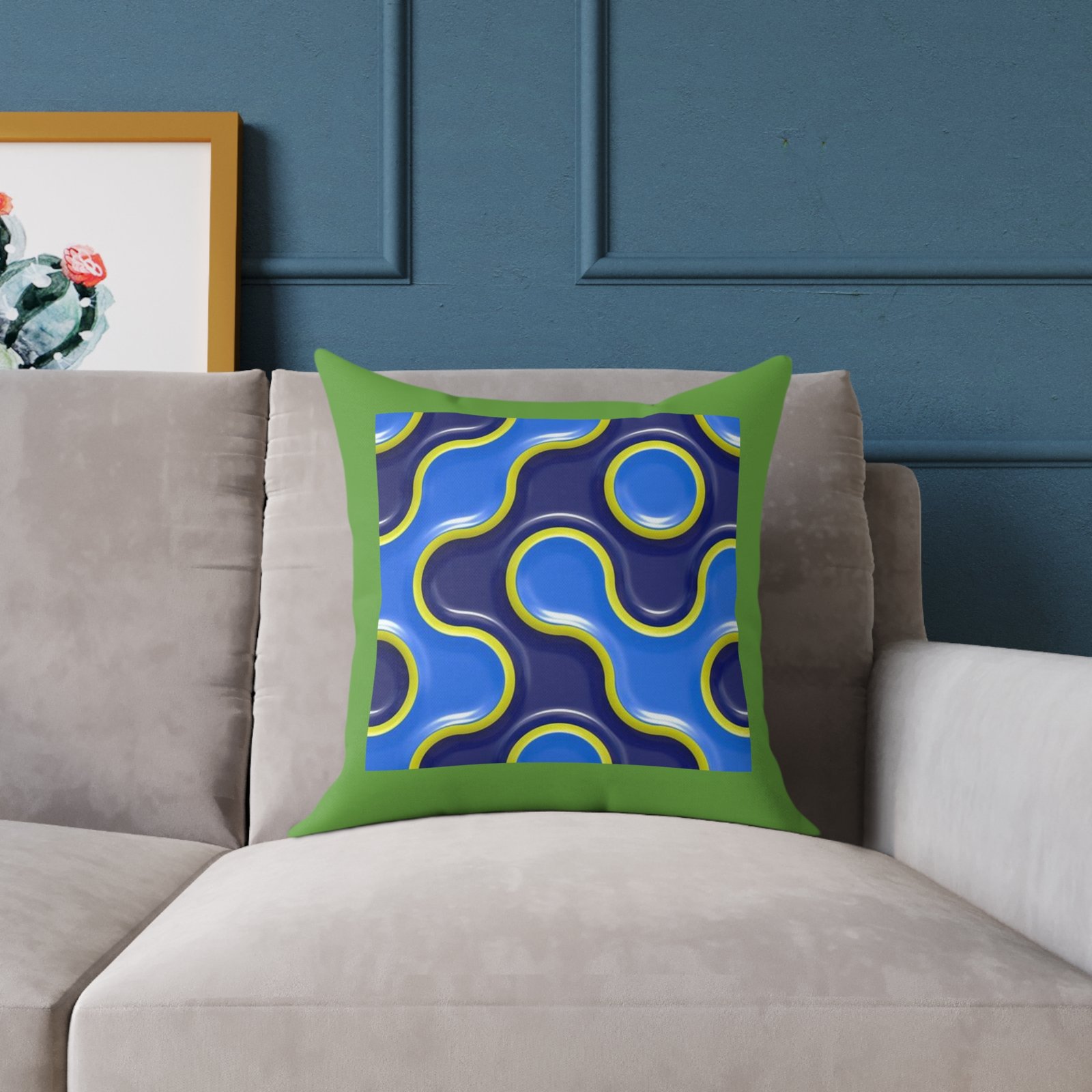 Splatter Poly Canvas Pillow - Image 7