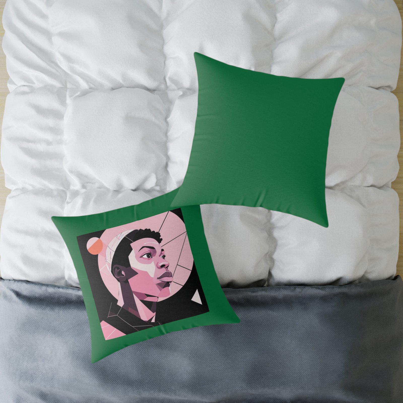 Abstract Square Poly Canvas Pillow - Image 16