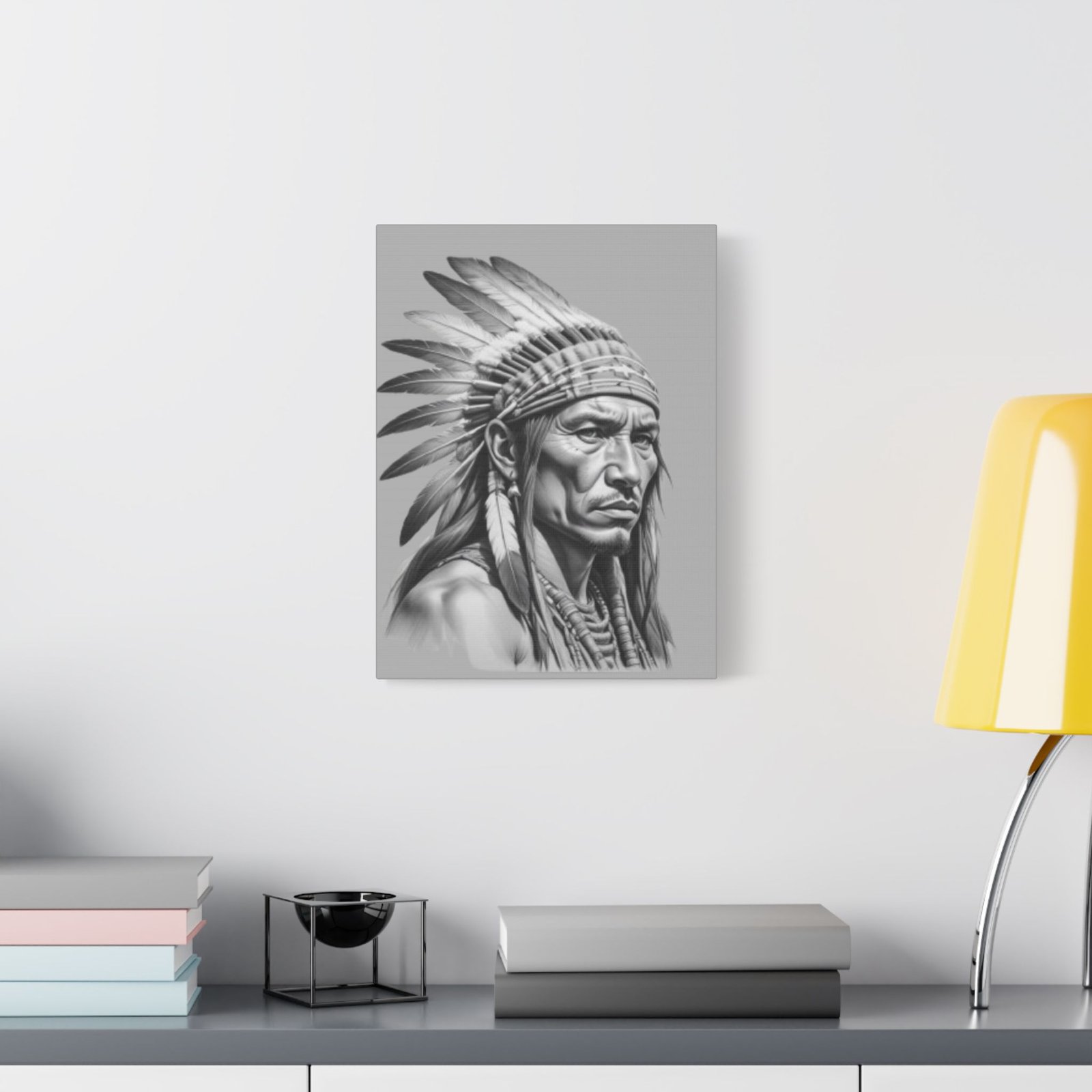 Apache Satin Canvas, Stretched - Image 7