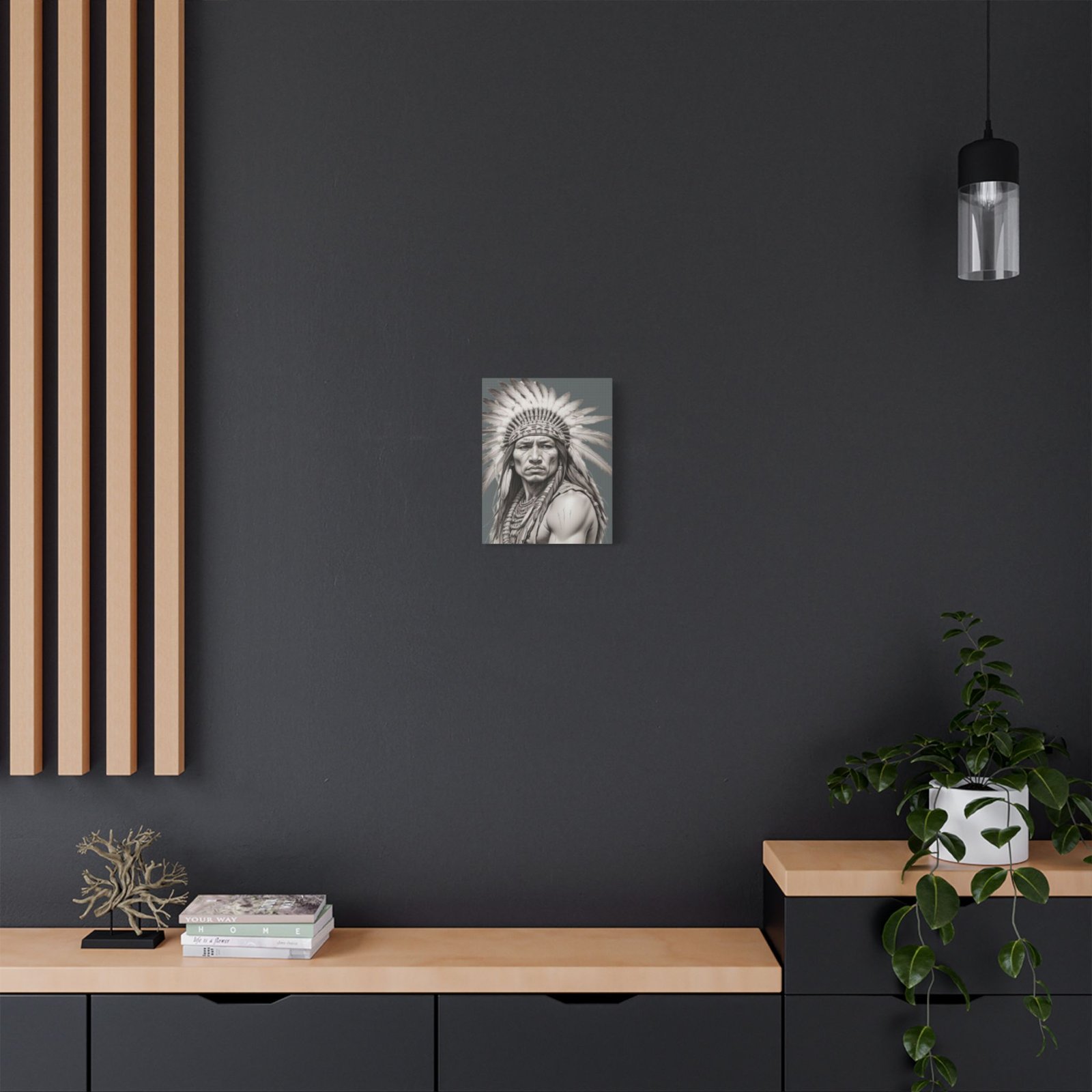 Apache Satin Canvas, Stretched - Image 4