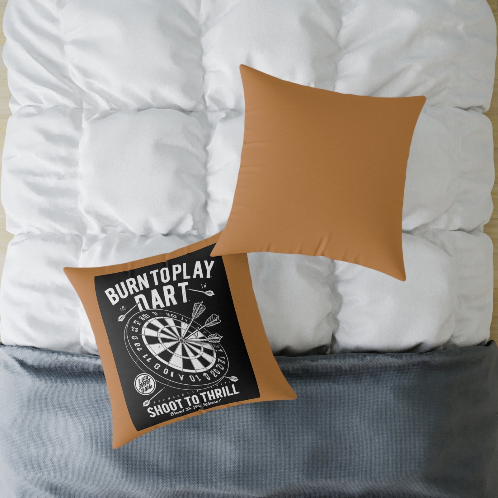 Darts Design Square Poly Canvas Pillow - Image 16