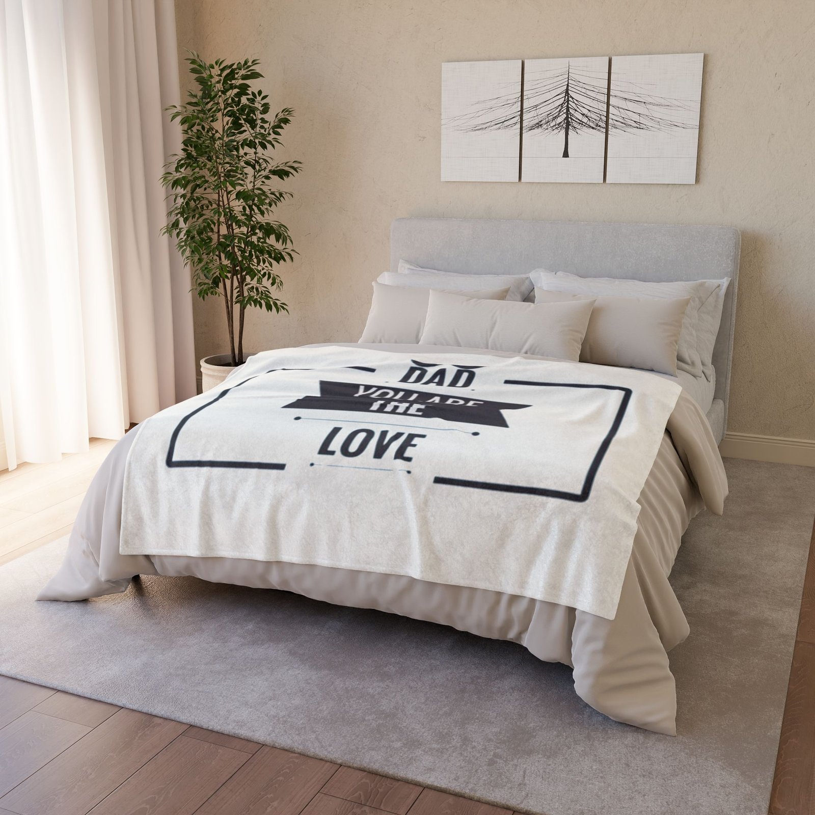 Best Dad Soft Polyester Blanket - Image 8