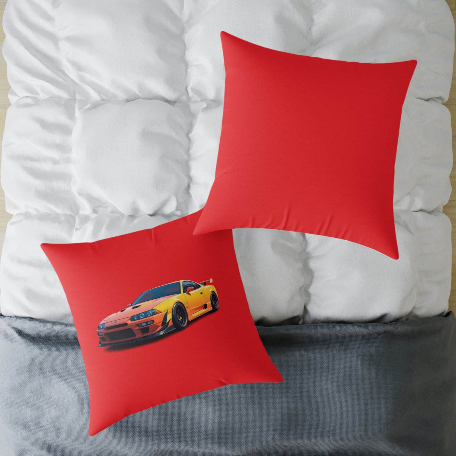 Fast Car Design Square Poly Canvas Pillow - Image 20