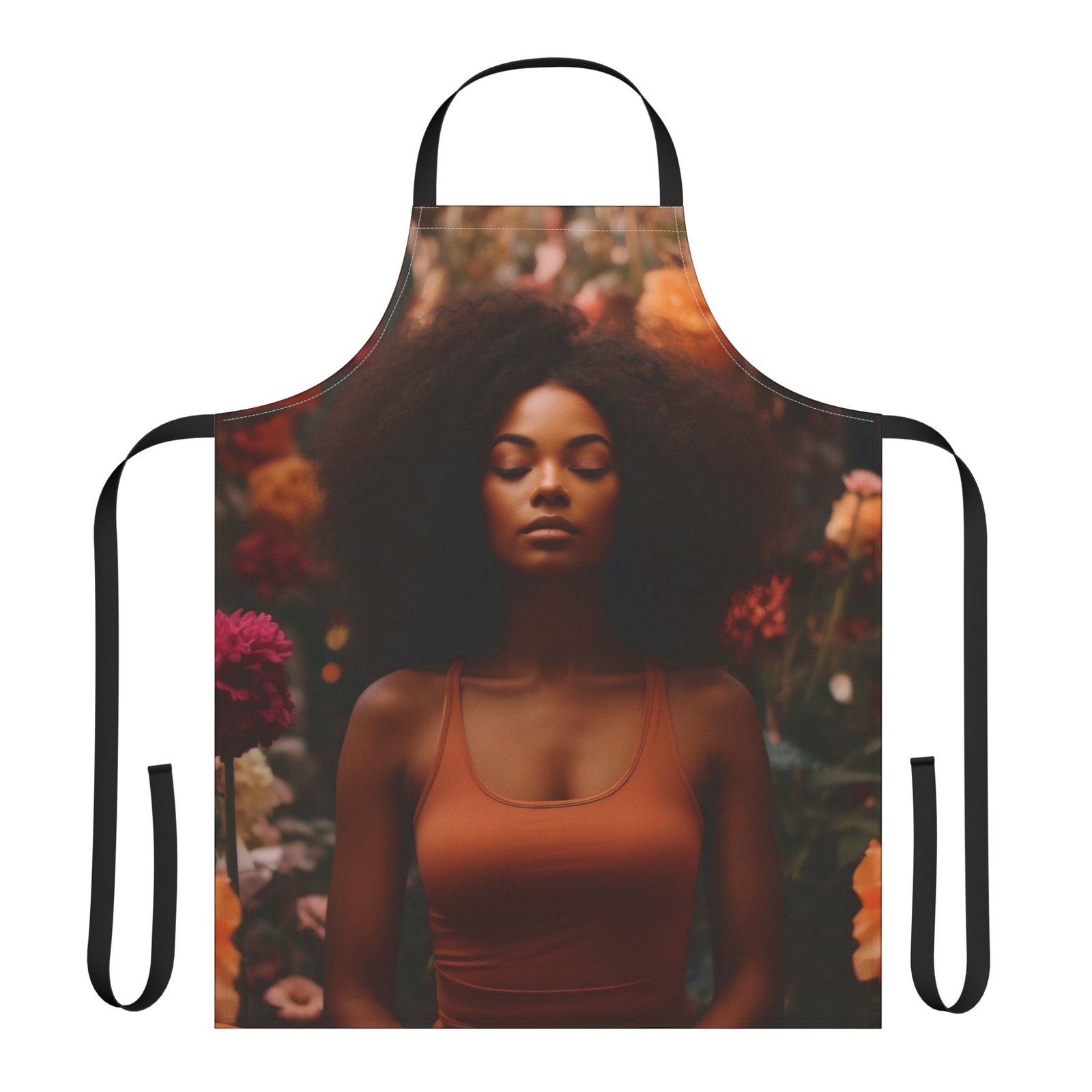 Pondering Print Apron, 5-Color Straps (AOP)