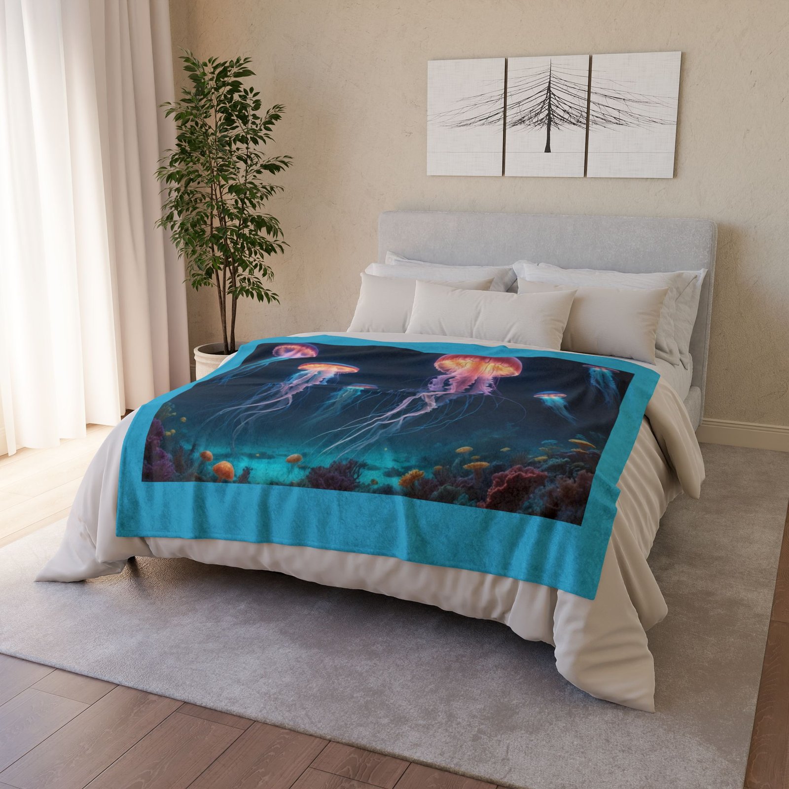 Jelly Fish Soft Polyester Blanket - Image 8