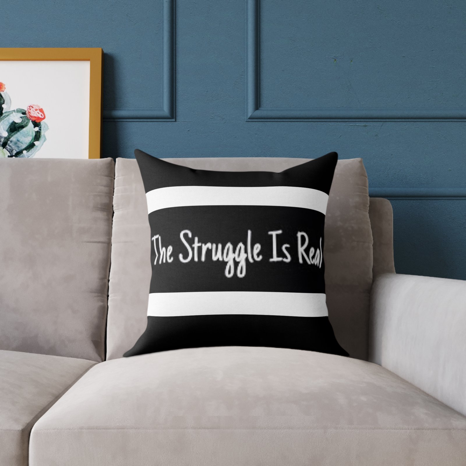 Struggle is Real Poly Canvas Pillow - Image 7
