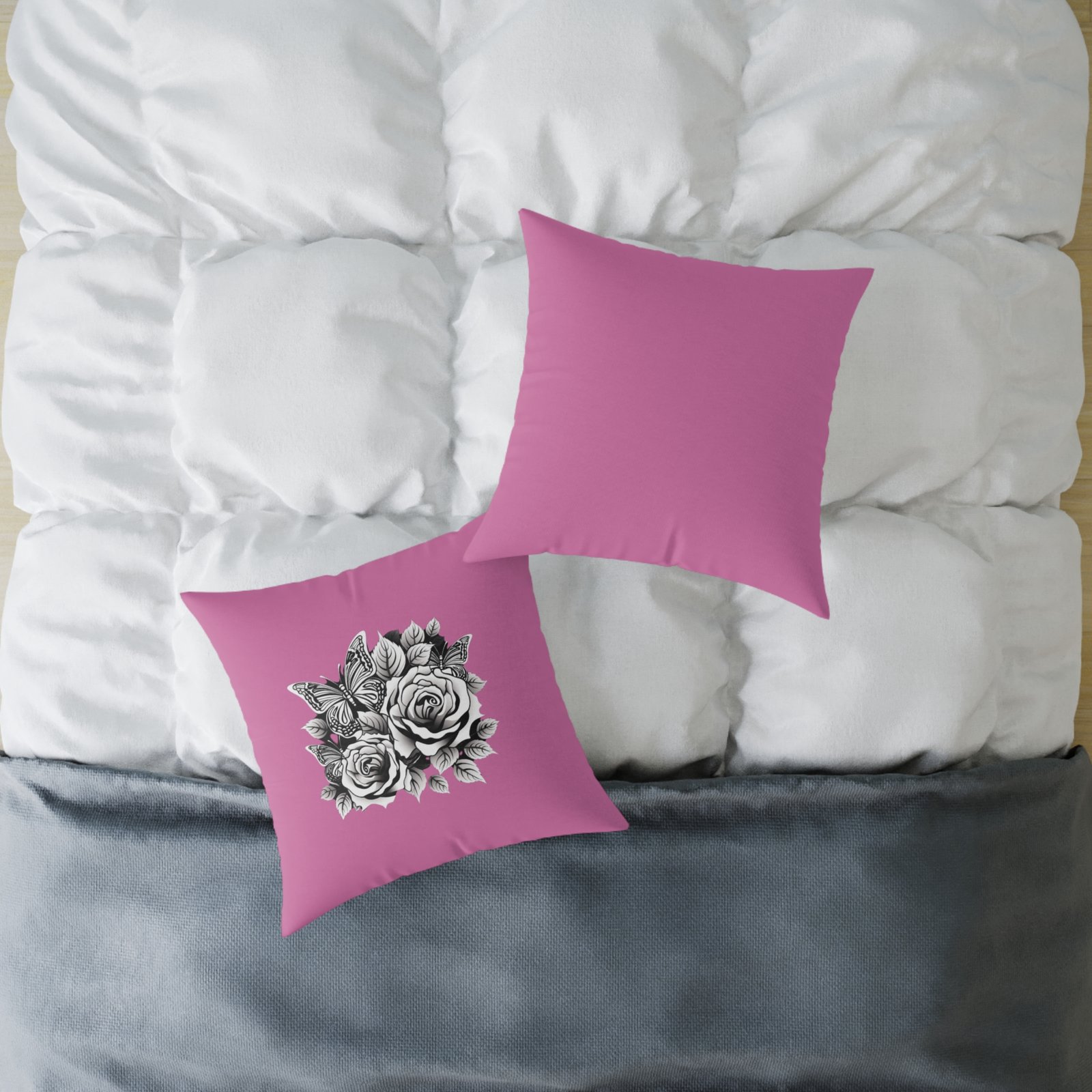Butterfly Square Poly Canvas Pillow - Image 12