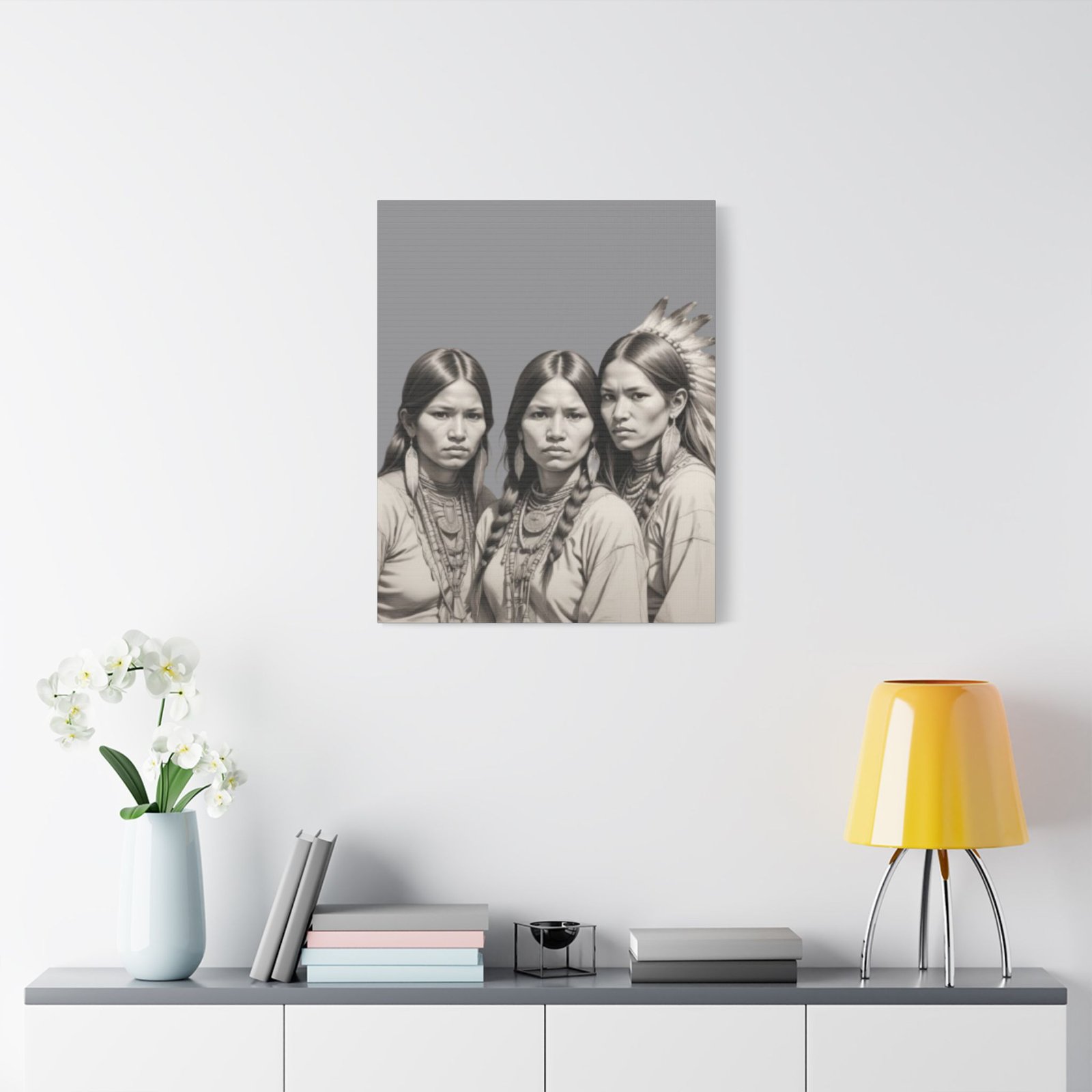 Apache Satin Canvas, Stretched - Image 15