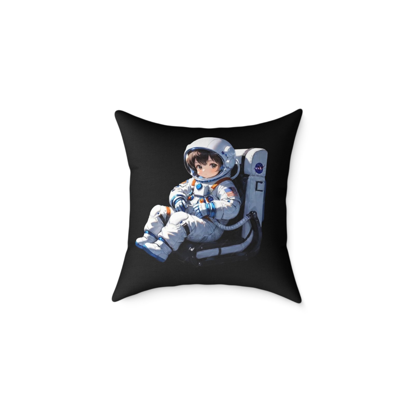 Astronaut Square Poly Canvas Pillow - Image 5