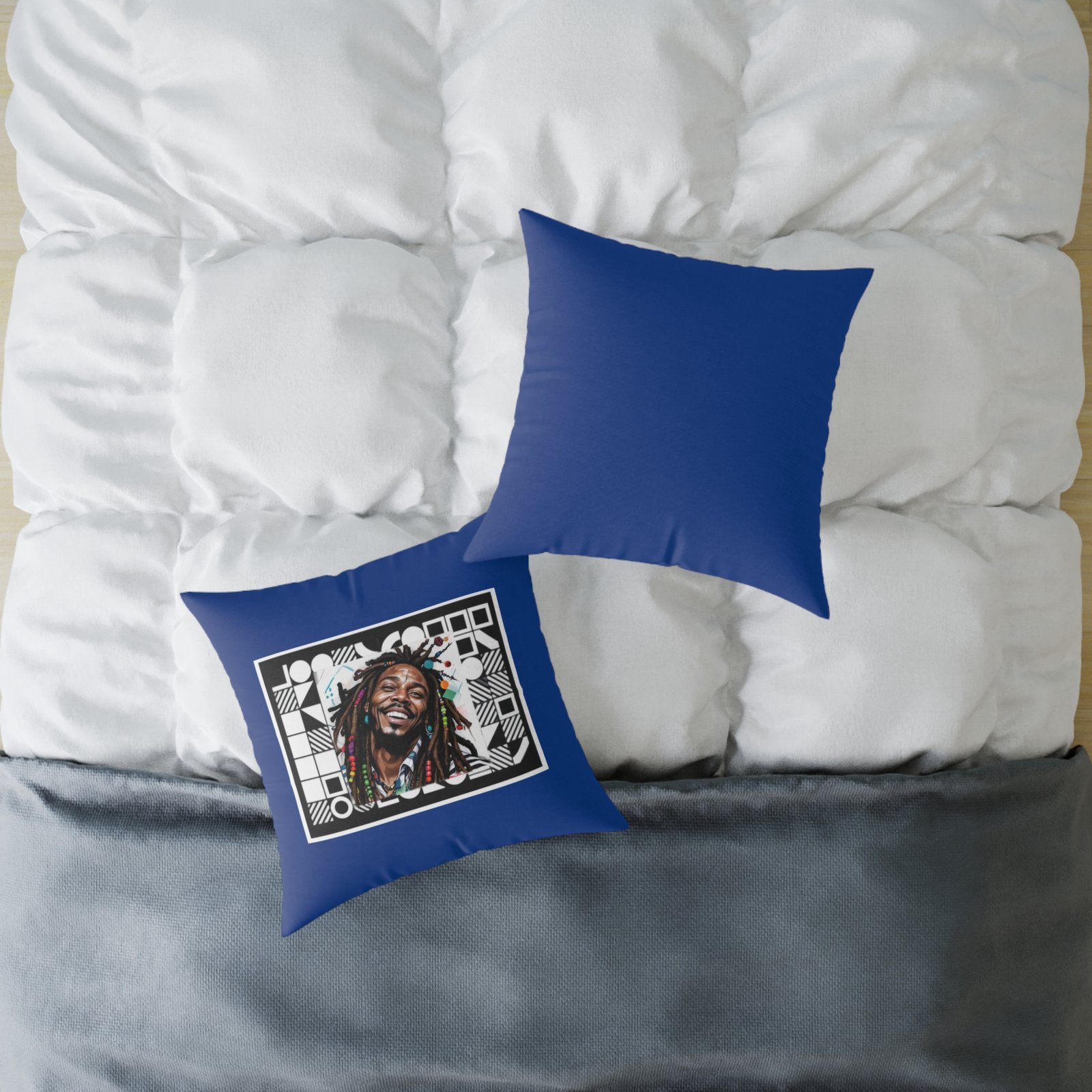 Rastafarian Square Poly Canvas Pillow - Image 12