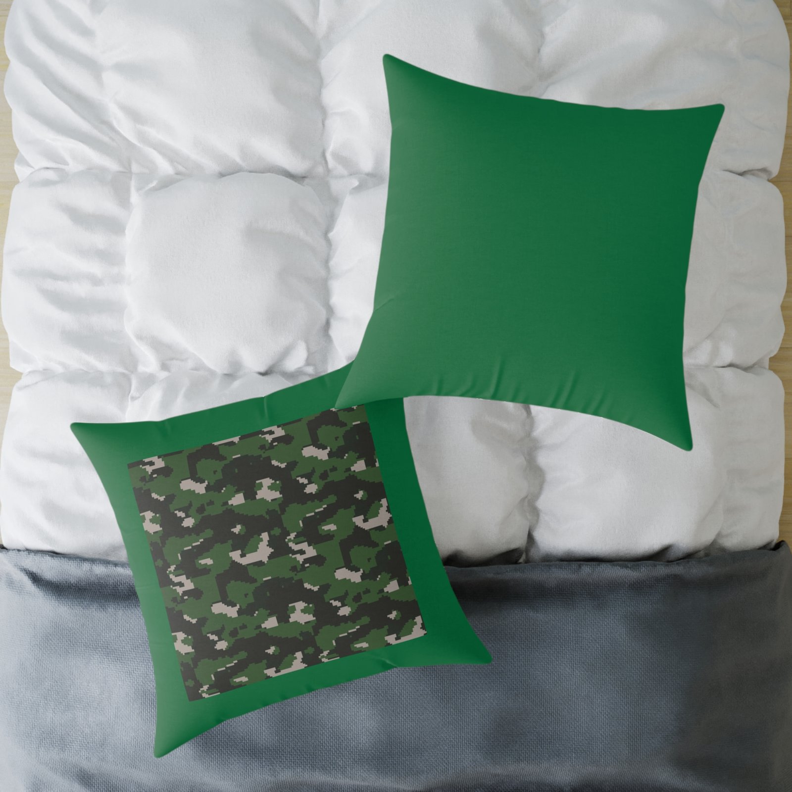 Army Square Poly Canvas Pillow - Image 20