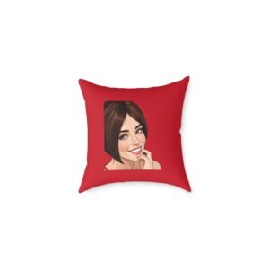 Oh Really Square Poly Canvas Pillow
