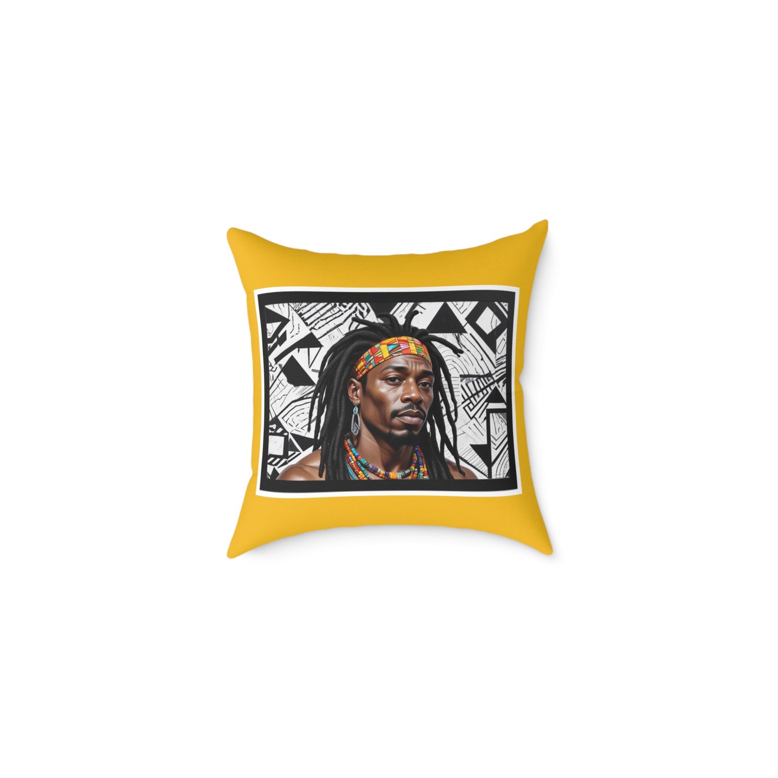 Rastafarian Square Poly Canvas Pillow