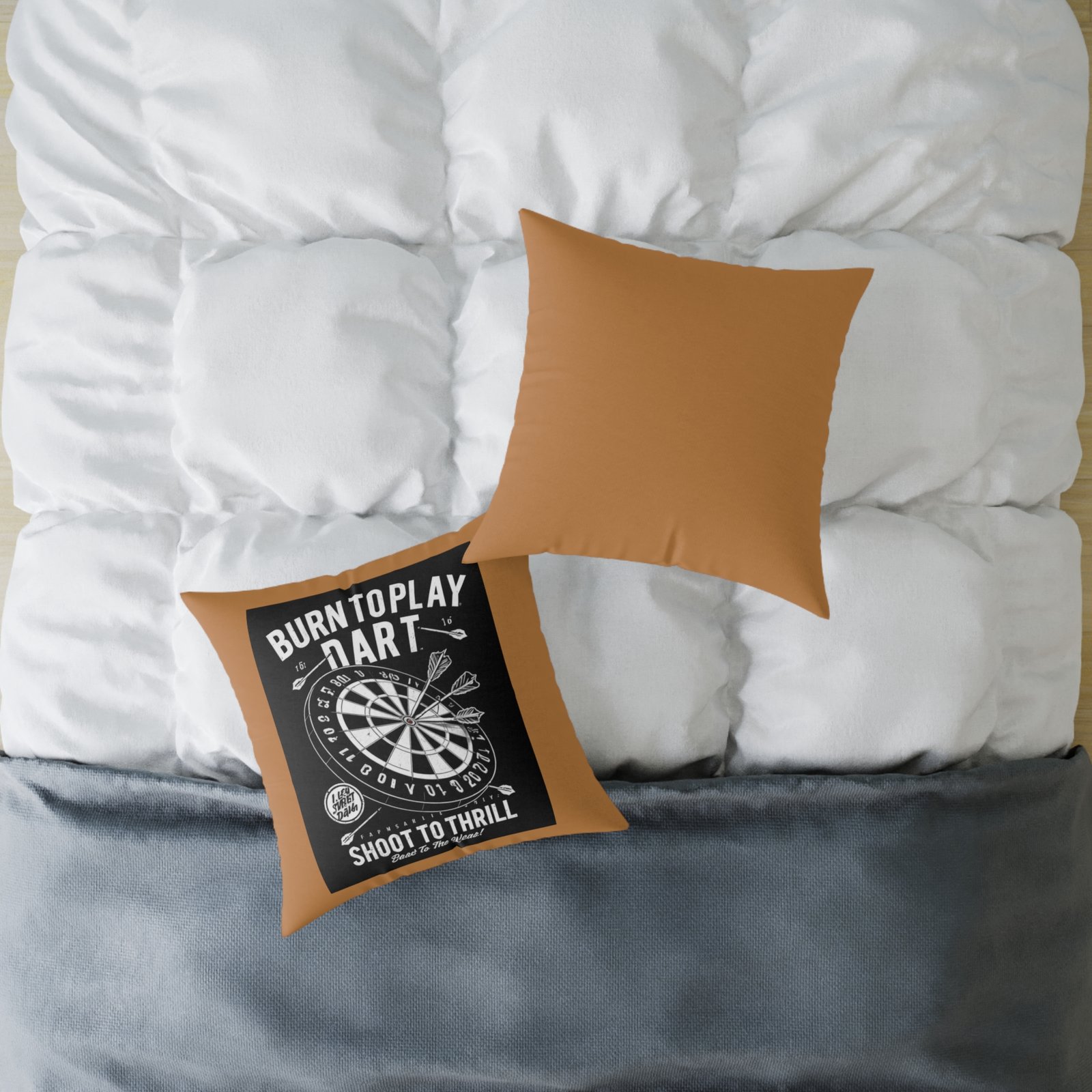 Darts Design Square Poly Canvas Pillow - Image 12