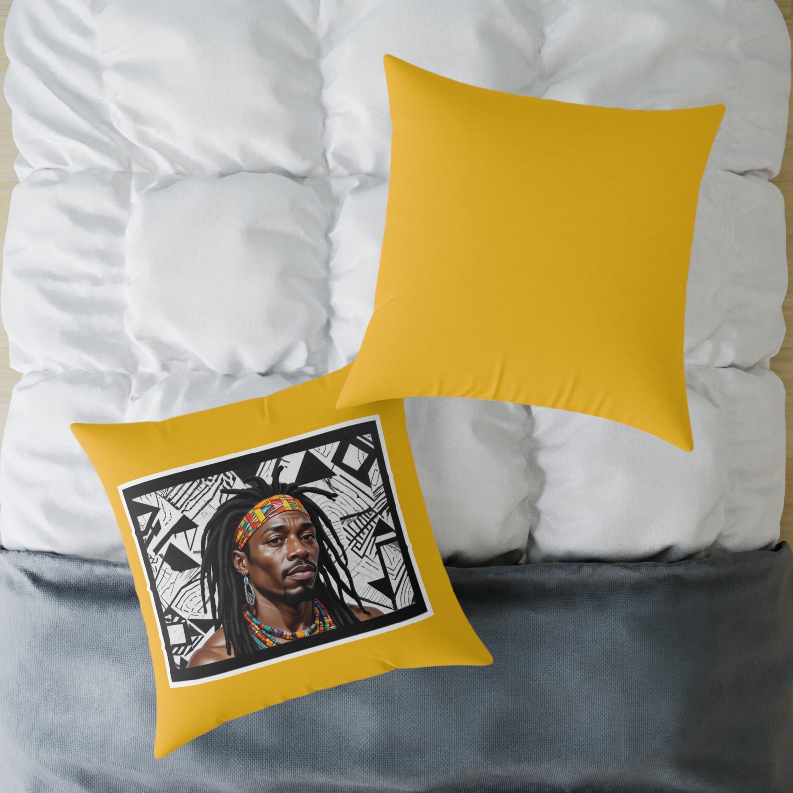 Rastafarian Square Poly Canvas Pillow - Image 20