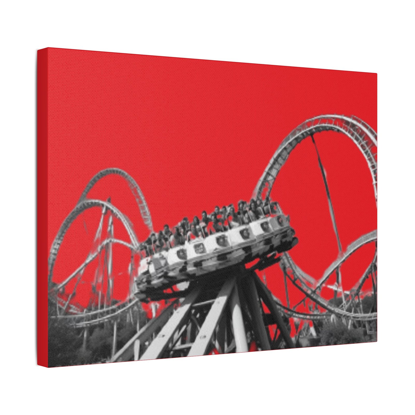 Fairground Fun Satin Canvas, Stretched - Image 6
