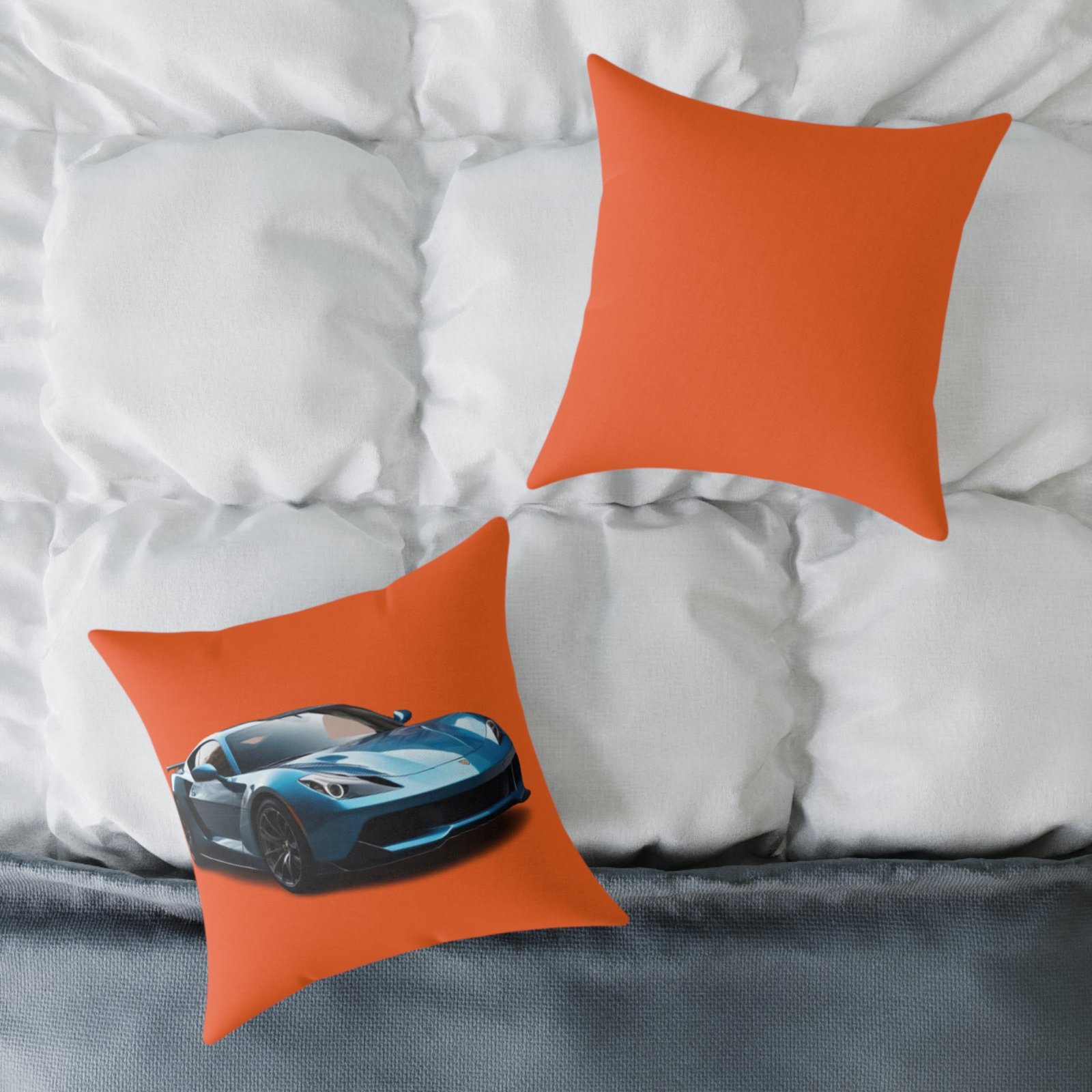 Fast Car Square Poly Canvas Pillow - Image 8