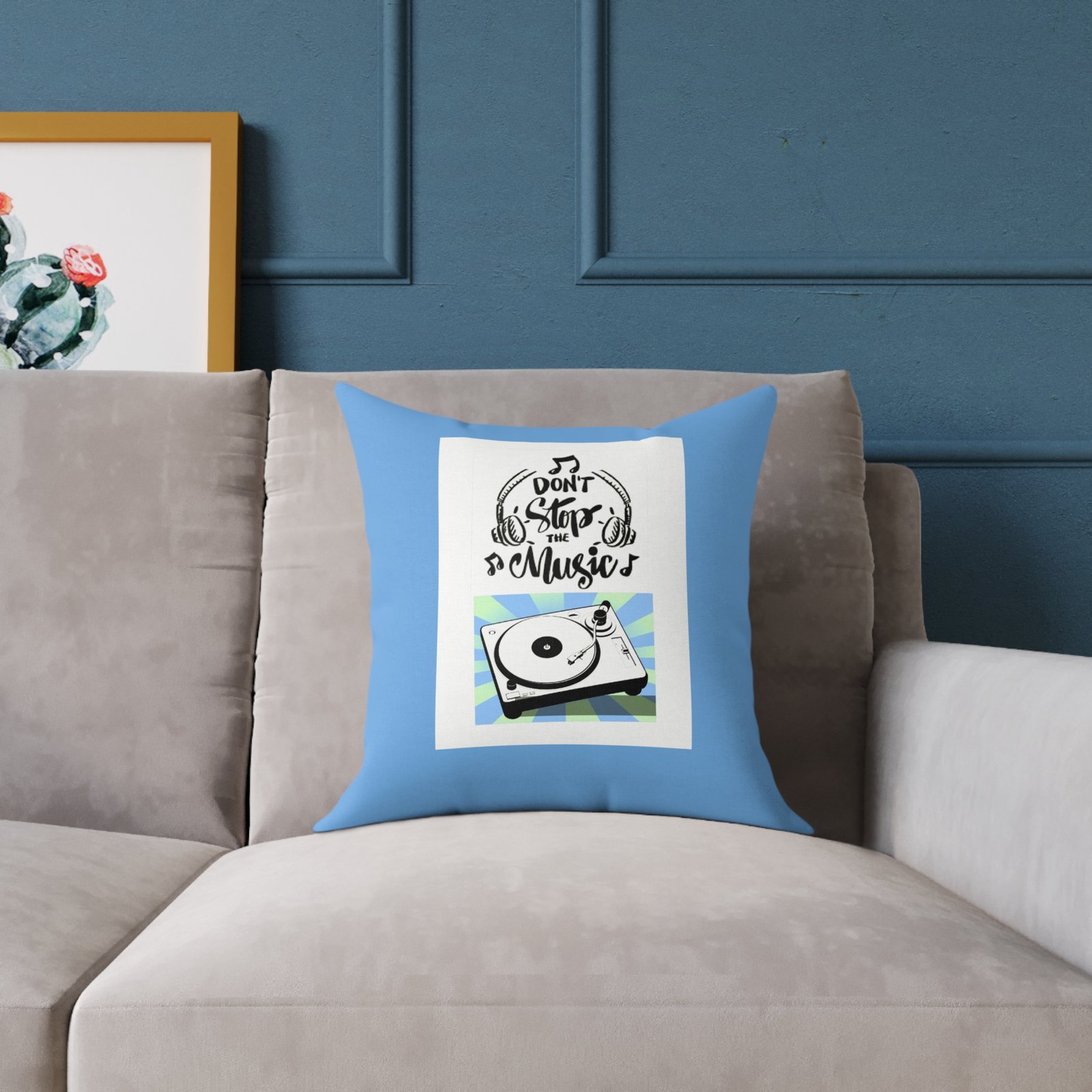 Music Poly Canvas Pillow - Image 3
