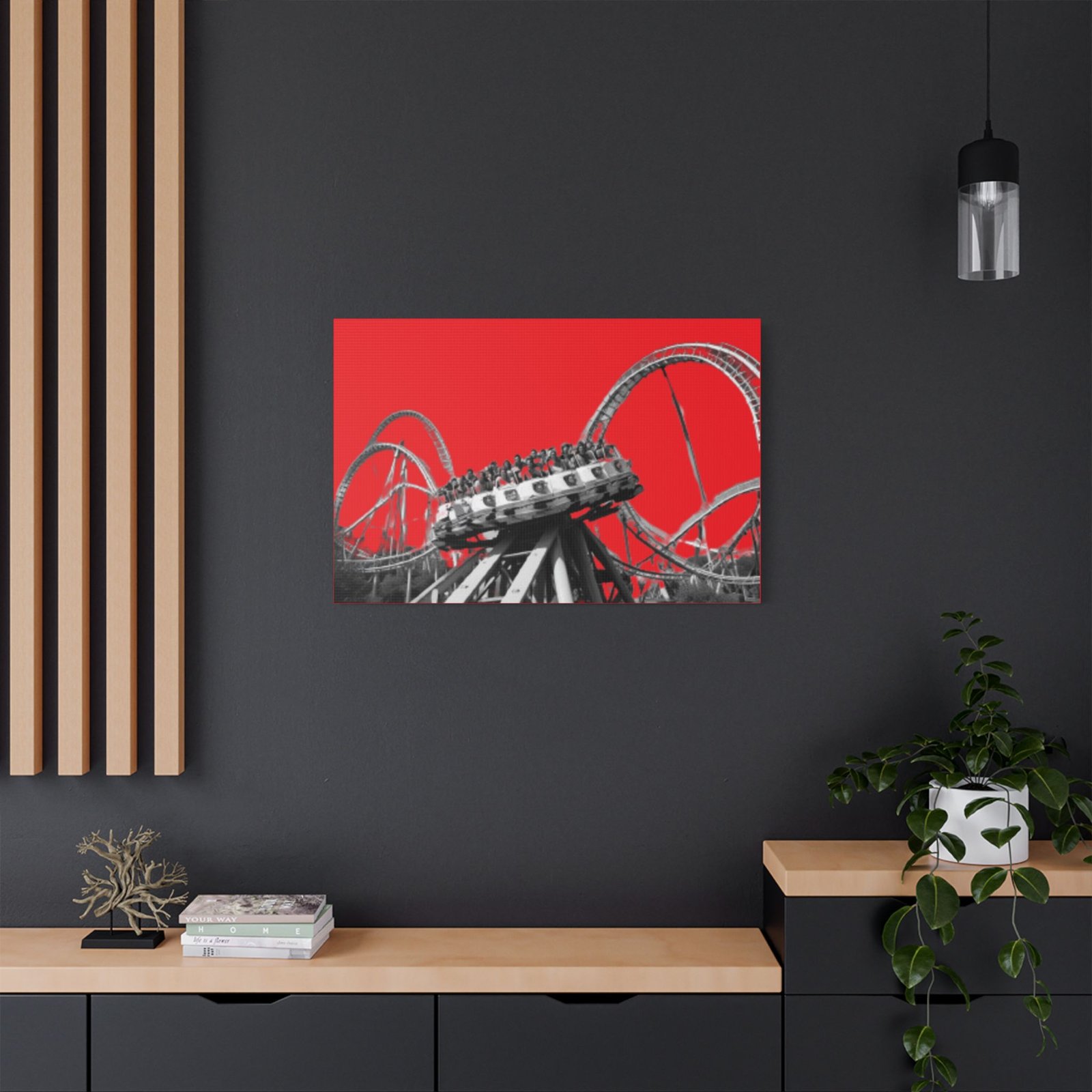 Fairground Fun Satin Canvas, Stretched - Image 16