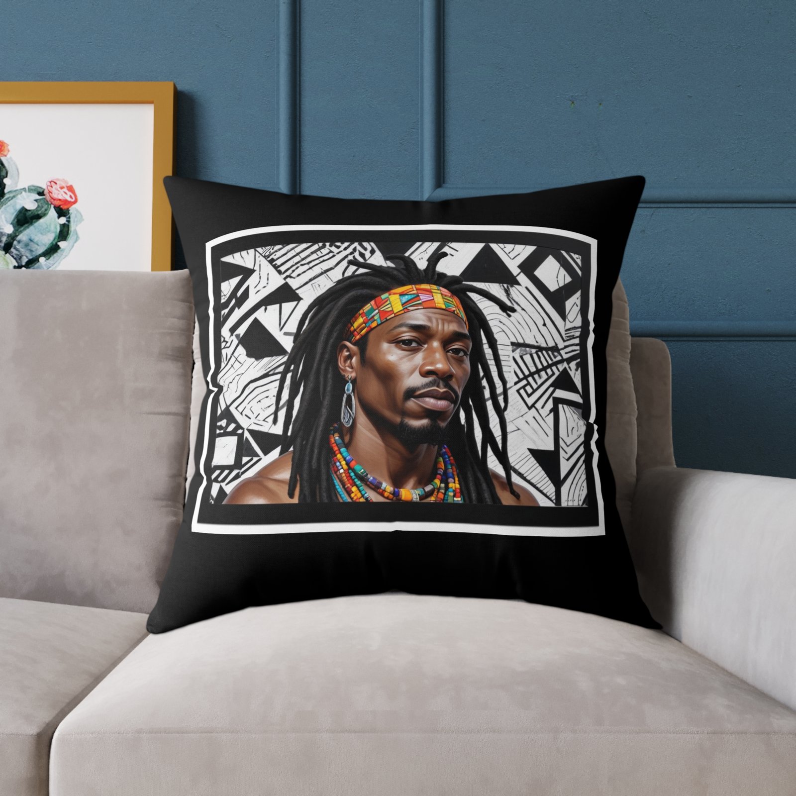Copy of Rastafarian Square Poly Canvas Pillow - Image 19