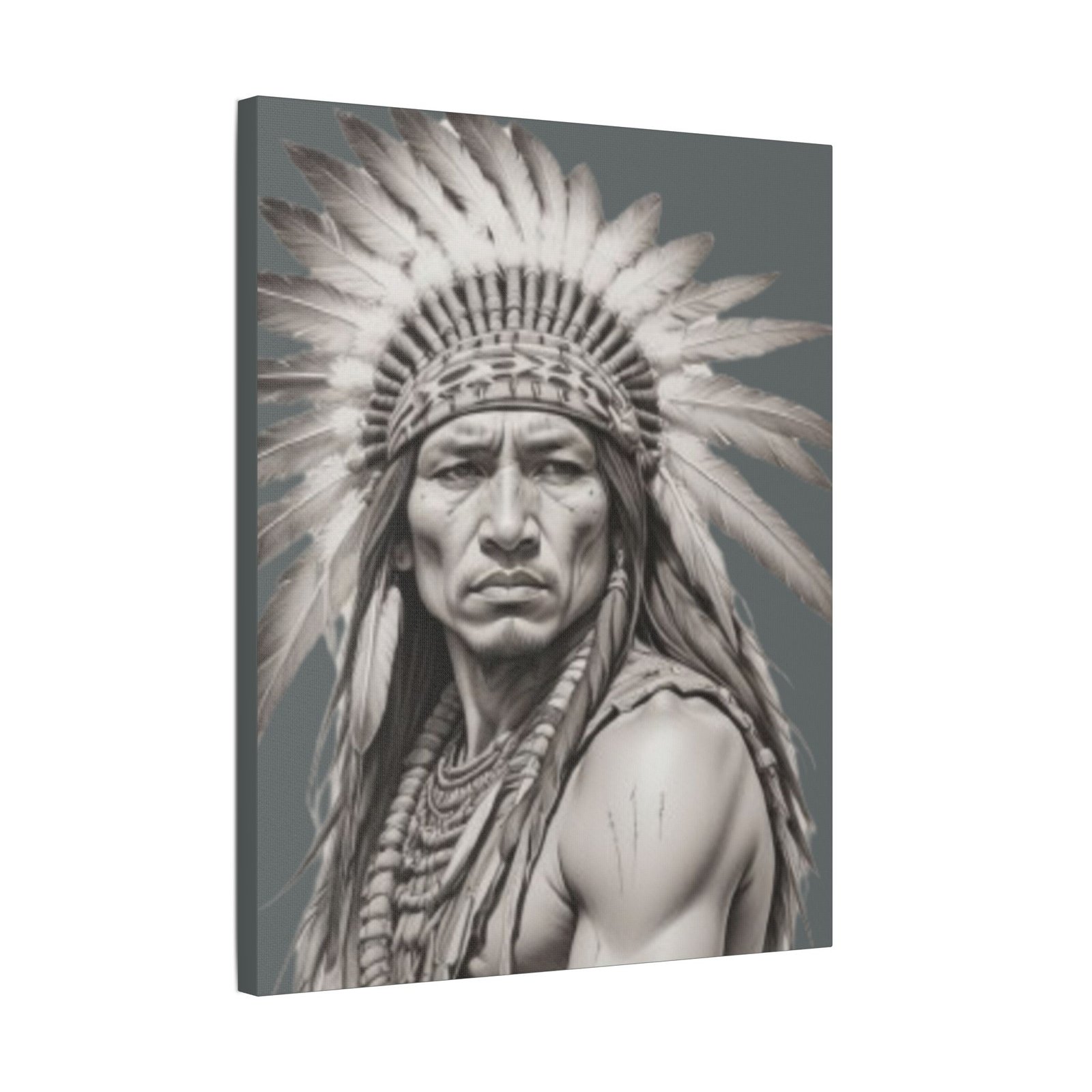Apache Satin Canvas, Stretched - Image 14