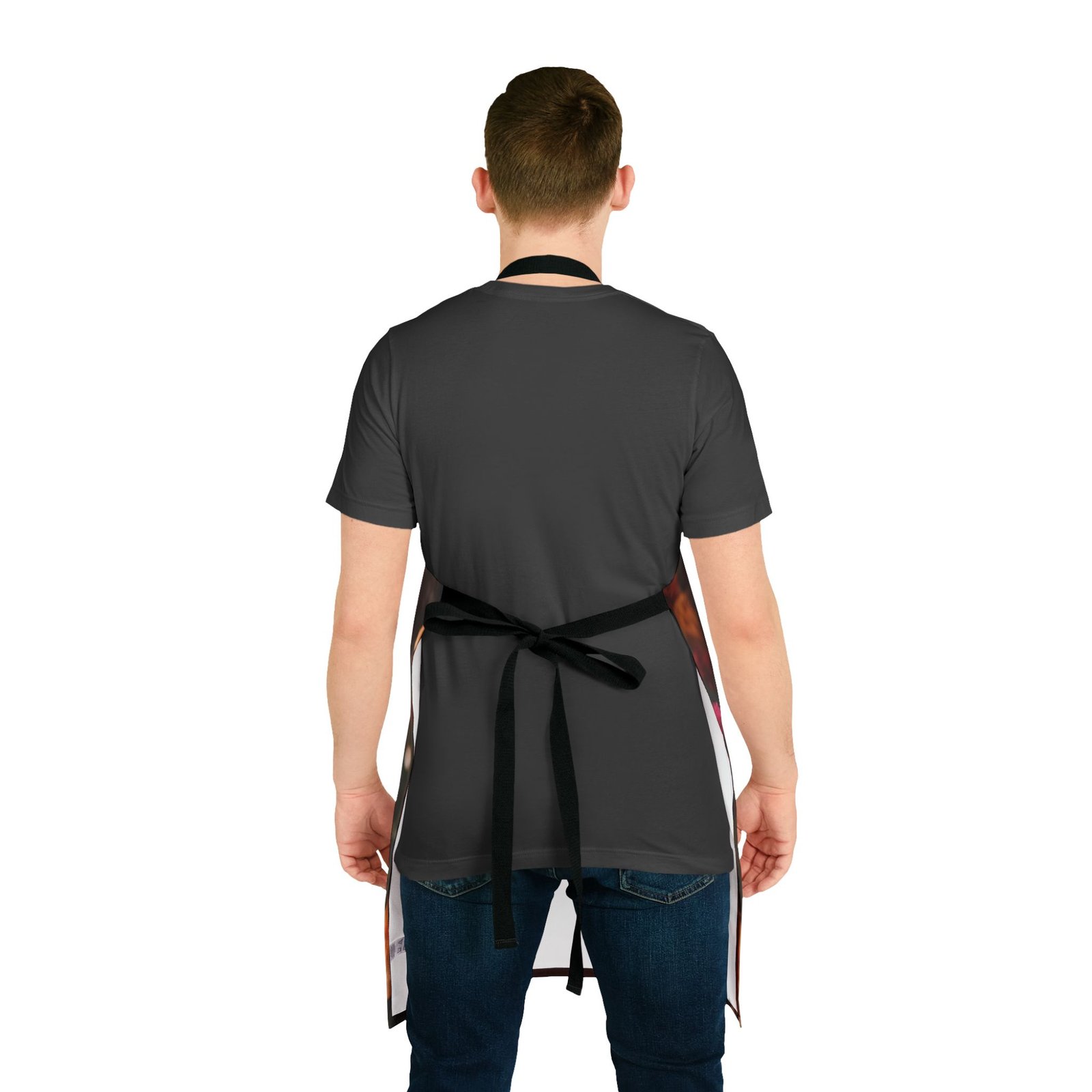 Pondering Print Apron, 5-Color Straps (AOP) - Image 3
