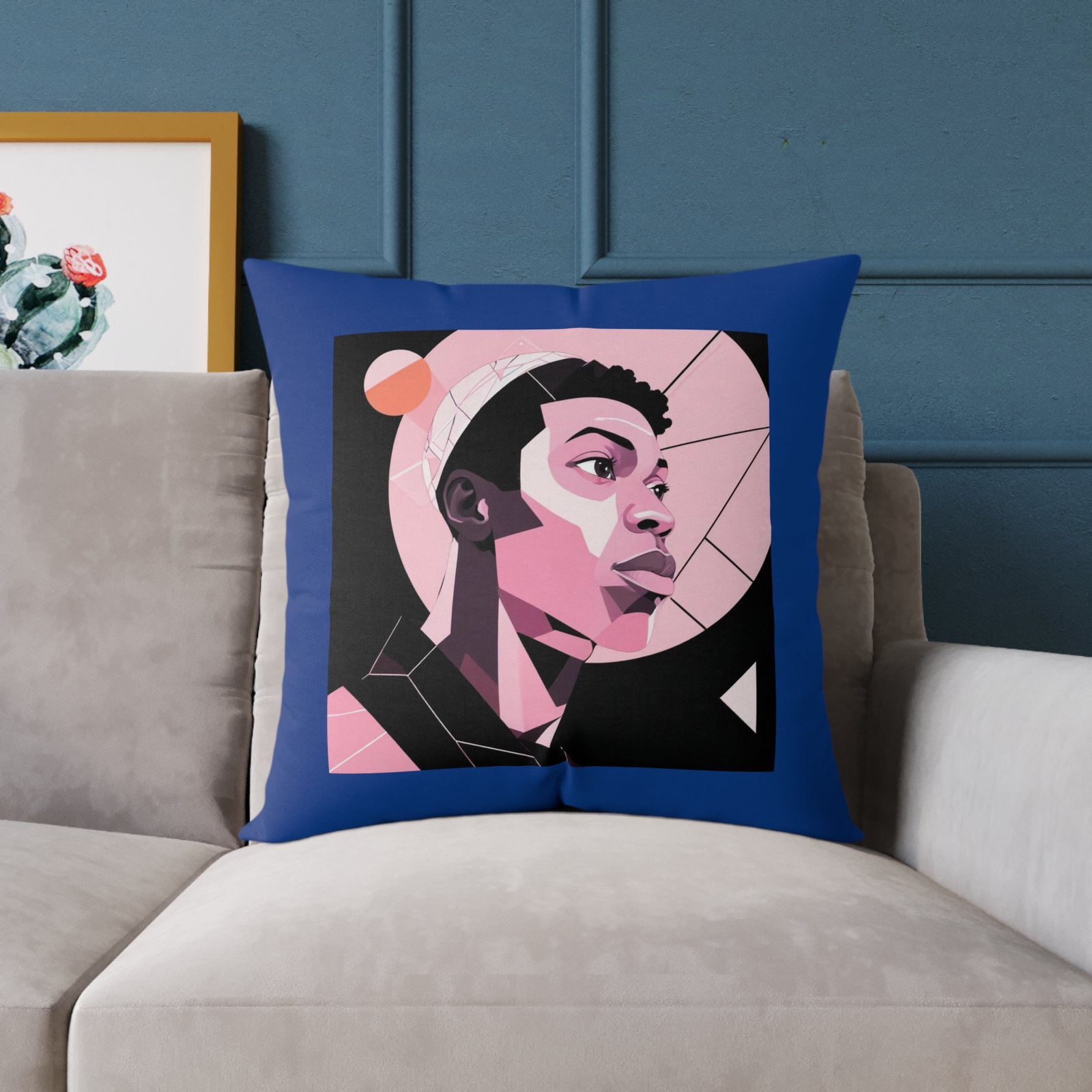 Abstract Square Poly Canvas Pillow - Image 15