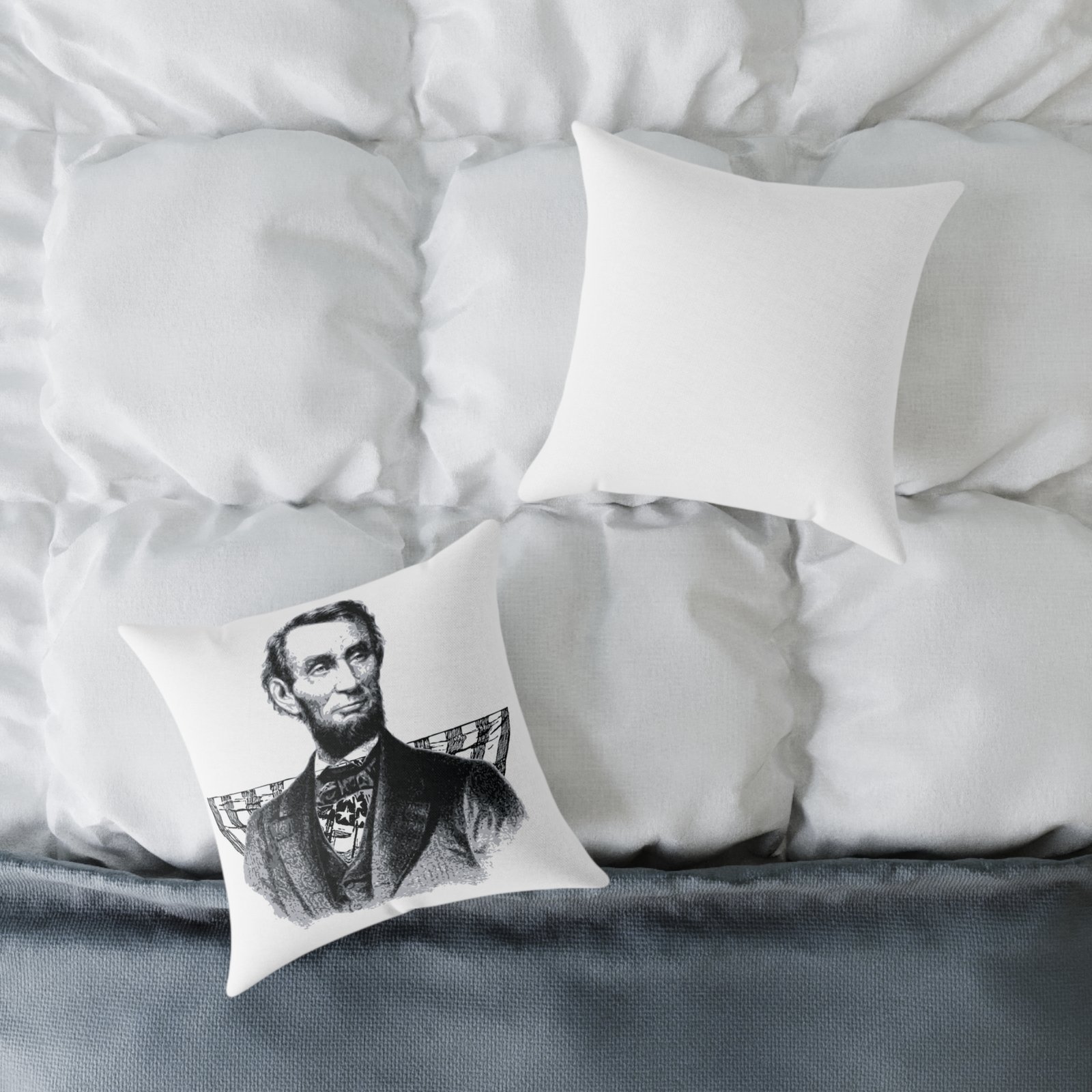 Copy of Square Poly Canvas Pillow - Image 4