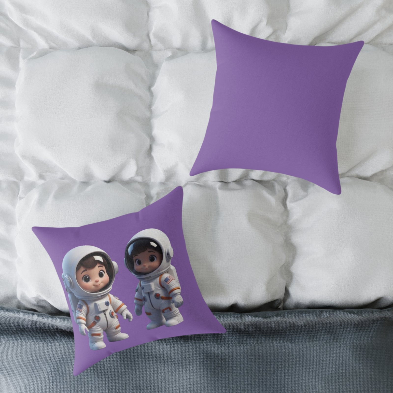 Copy of Astronauts Square Poly Canvas Pillow - Image 8