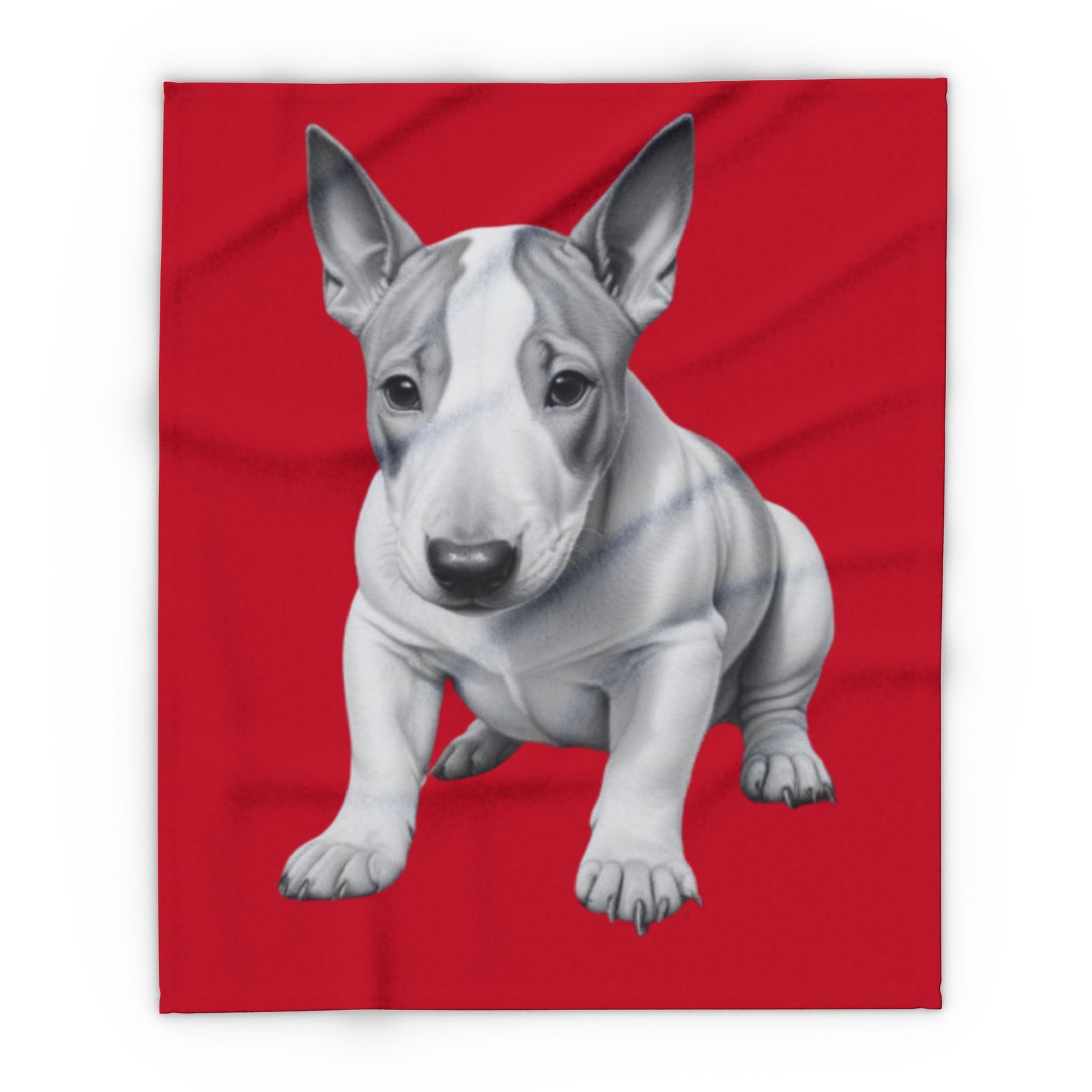 English Bull Terrier Puppy Arctic Fleece Blanket - Image 5