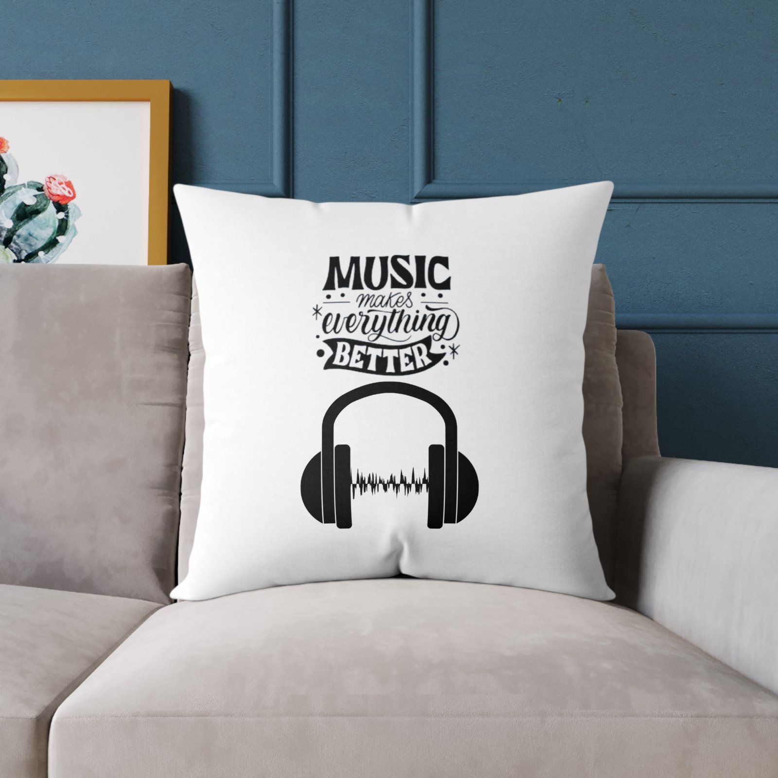 Music Poly Canvas Pillow - Image 15