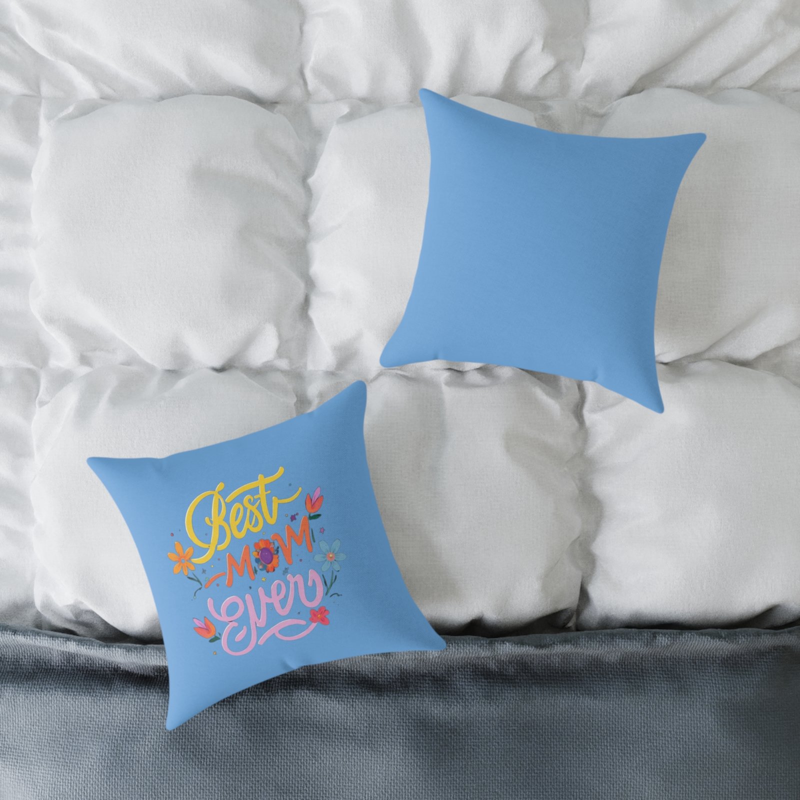 Best Mum Square Poly Canvas Pillow - Image 4