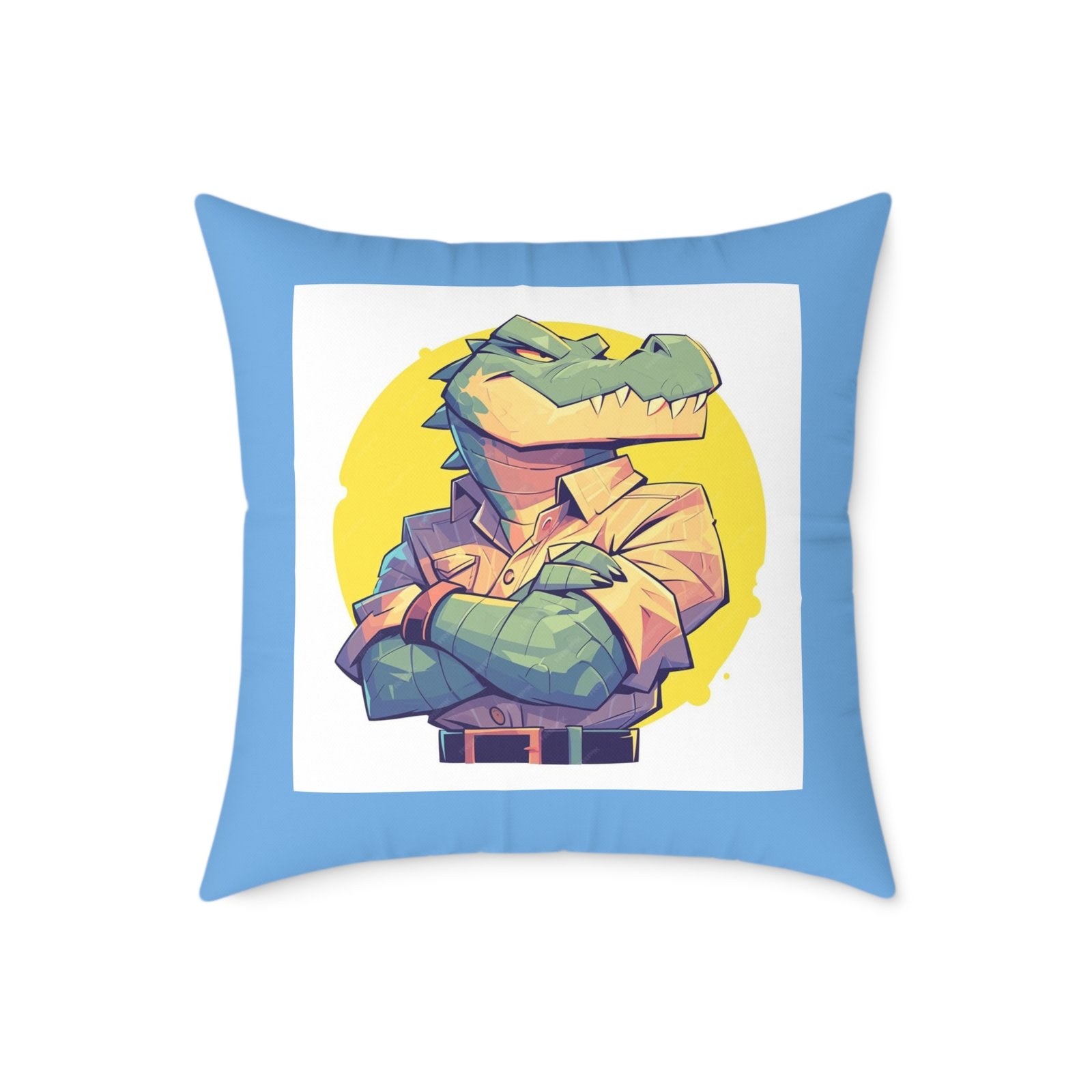 Dinassaur Square Poly Canvas Pillow - Image 13
