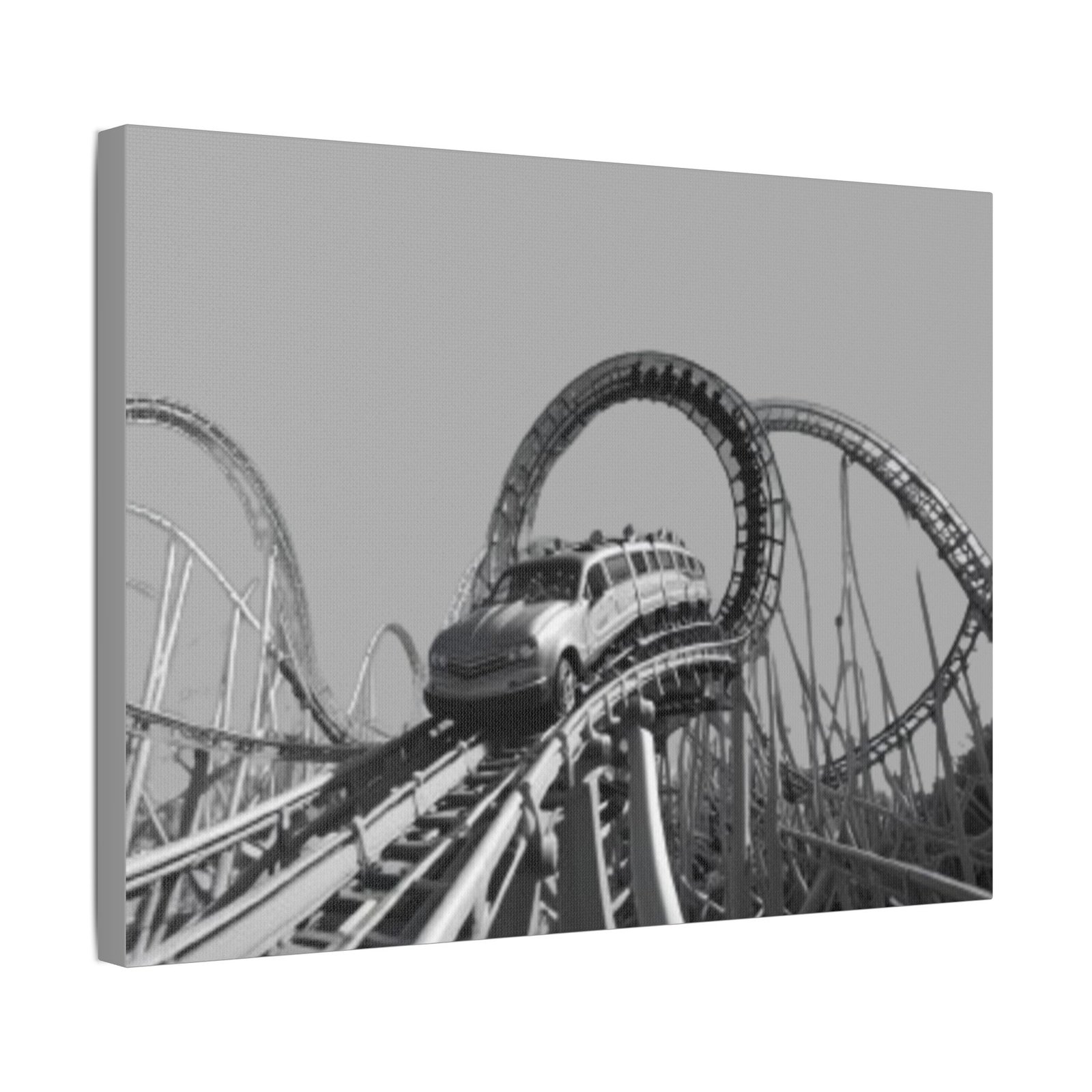 Fairground Fun Satin Canvas, Stretched - Image 6