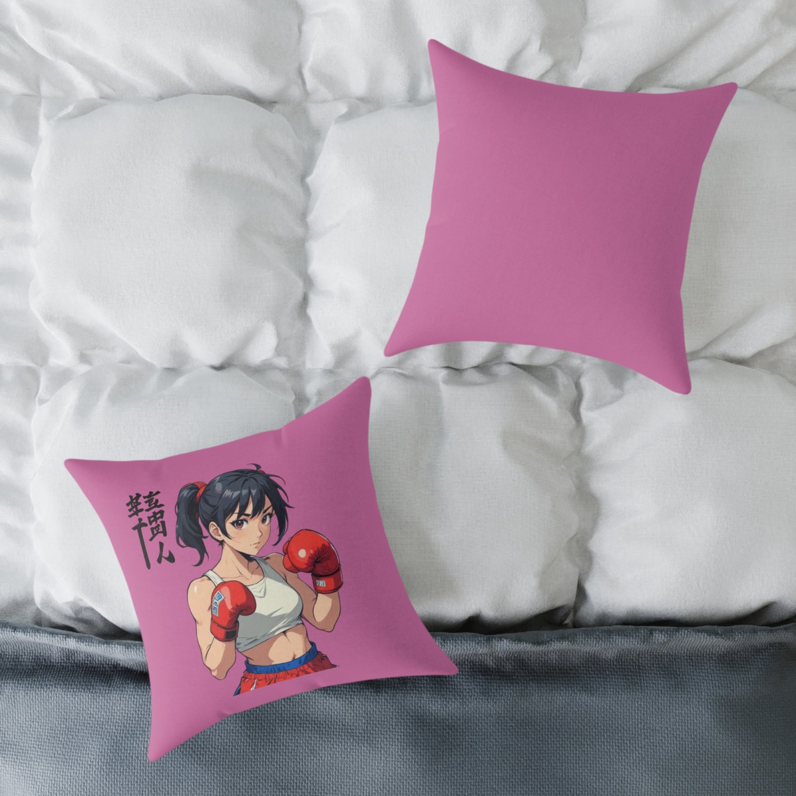 Boxing Square Poly Canvas Pillow - Image 8