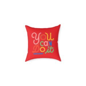 Positivity Self Help Square Poly Canvas Pillow