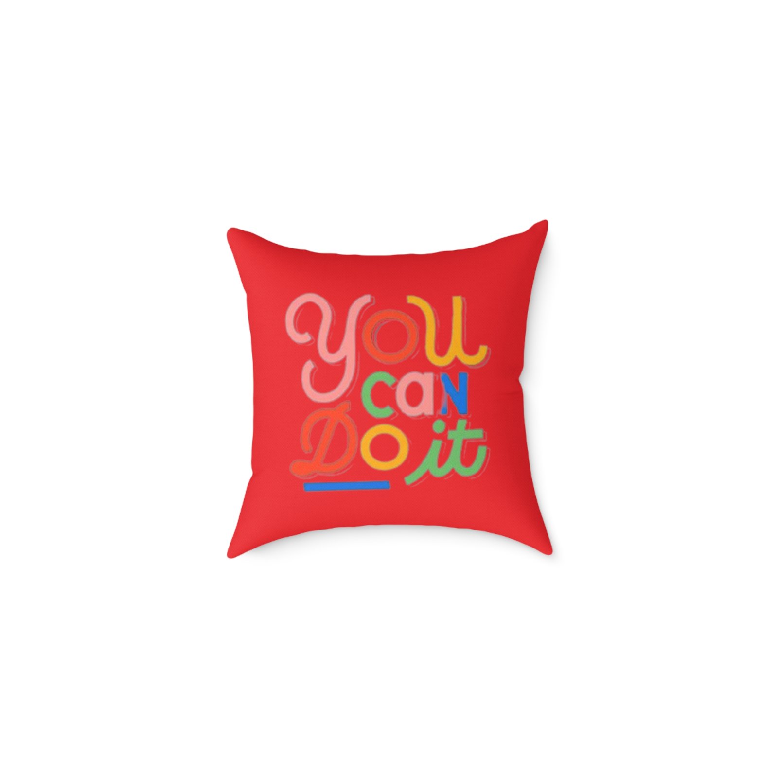 Positivity Self Help Square Poly Canvas Pillow