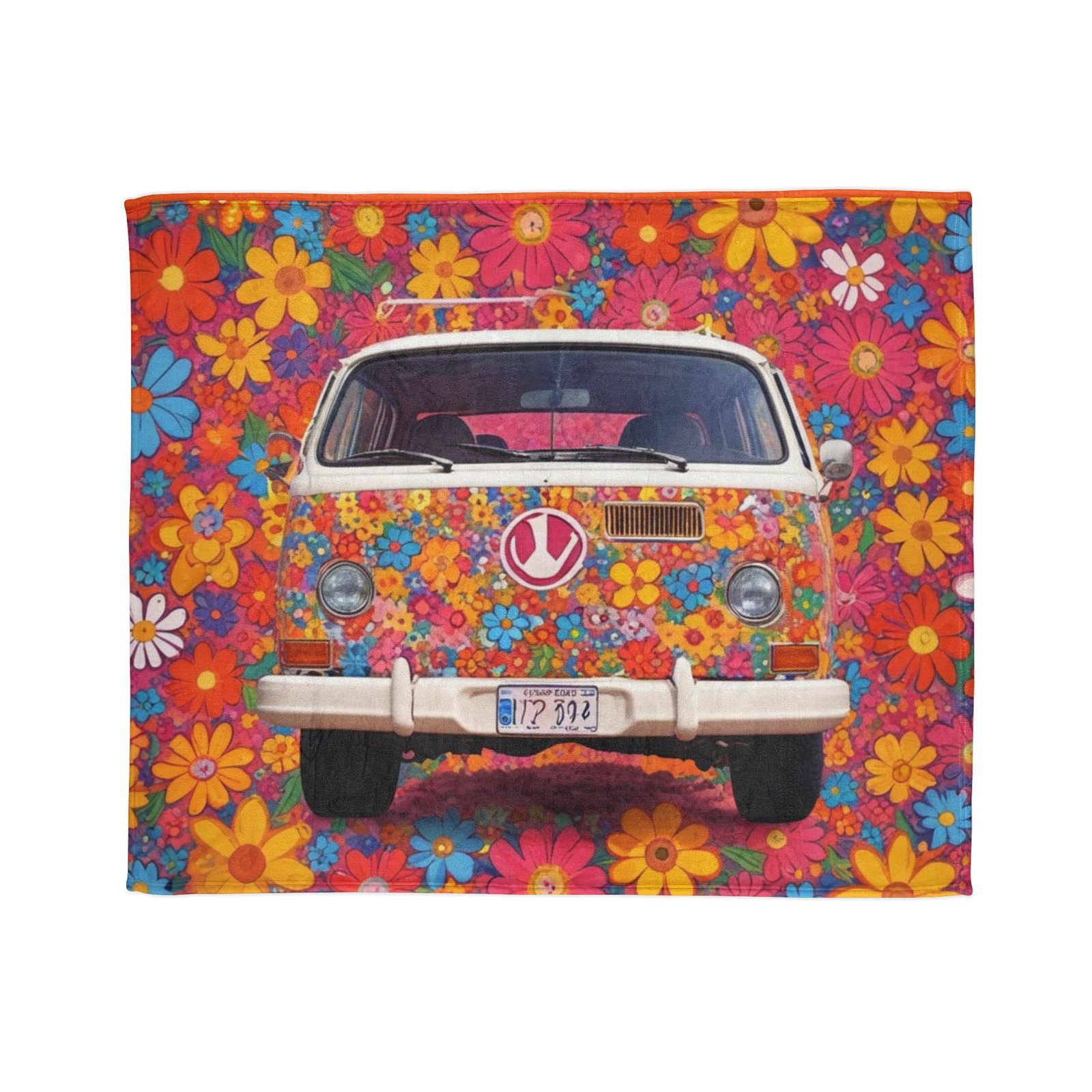 Flower Power Patterns Soft Polyester Blanket - Image 5
