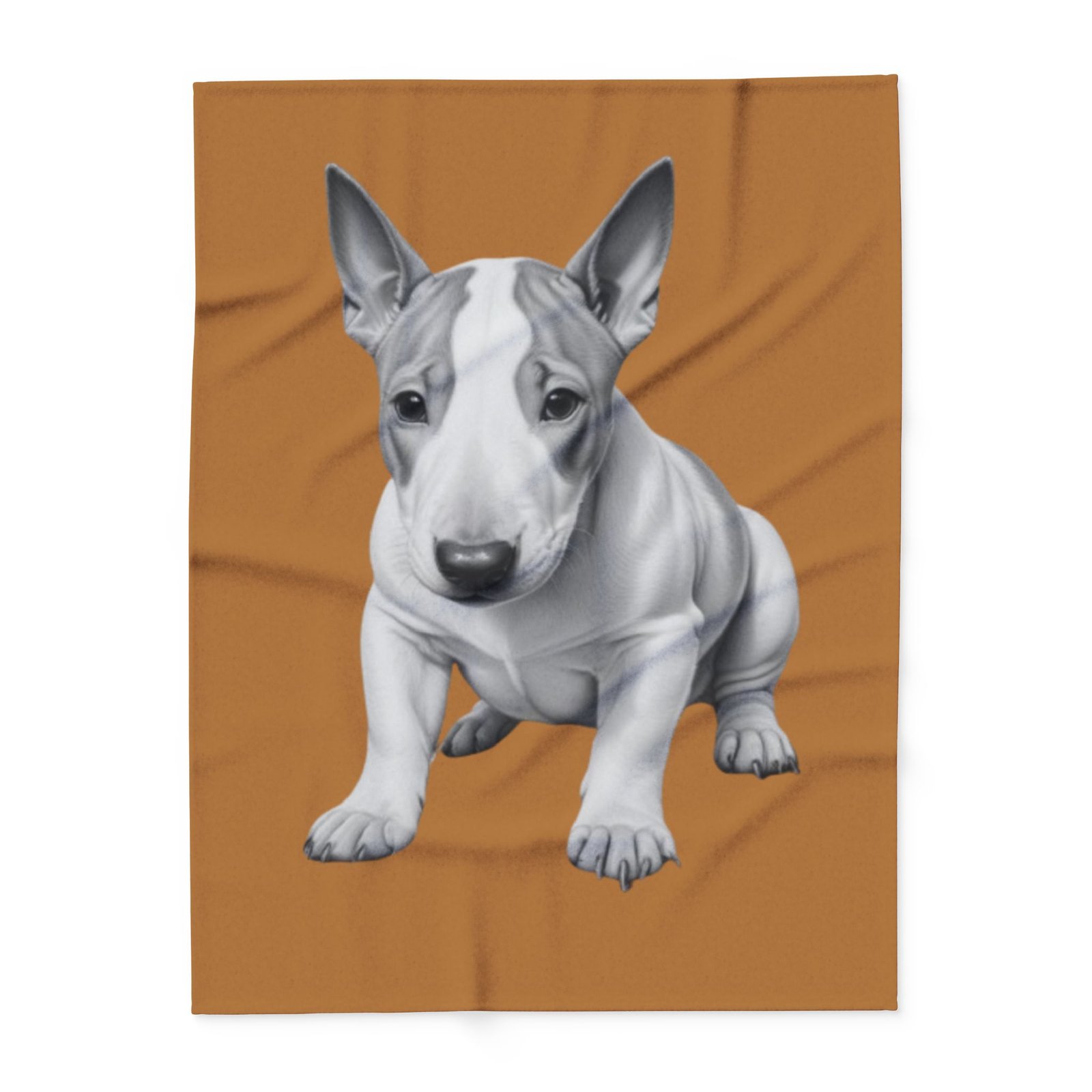 English Bull Terrier Puppy Arctic Fleece Blanket - Image 9