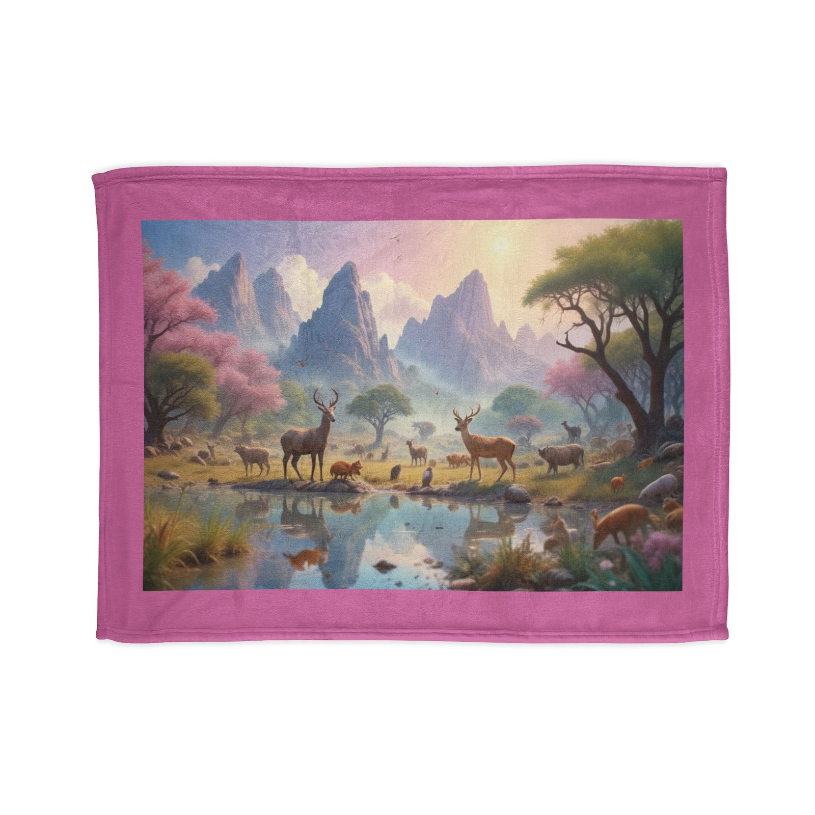 In The Woods Soft Polyester Blanket