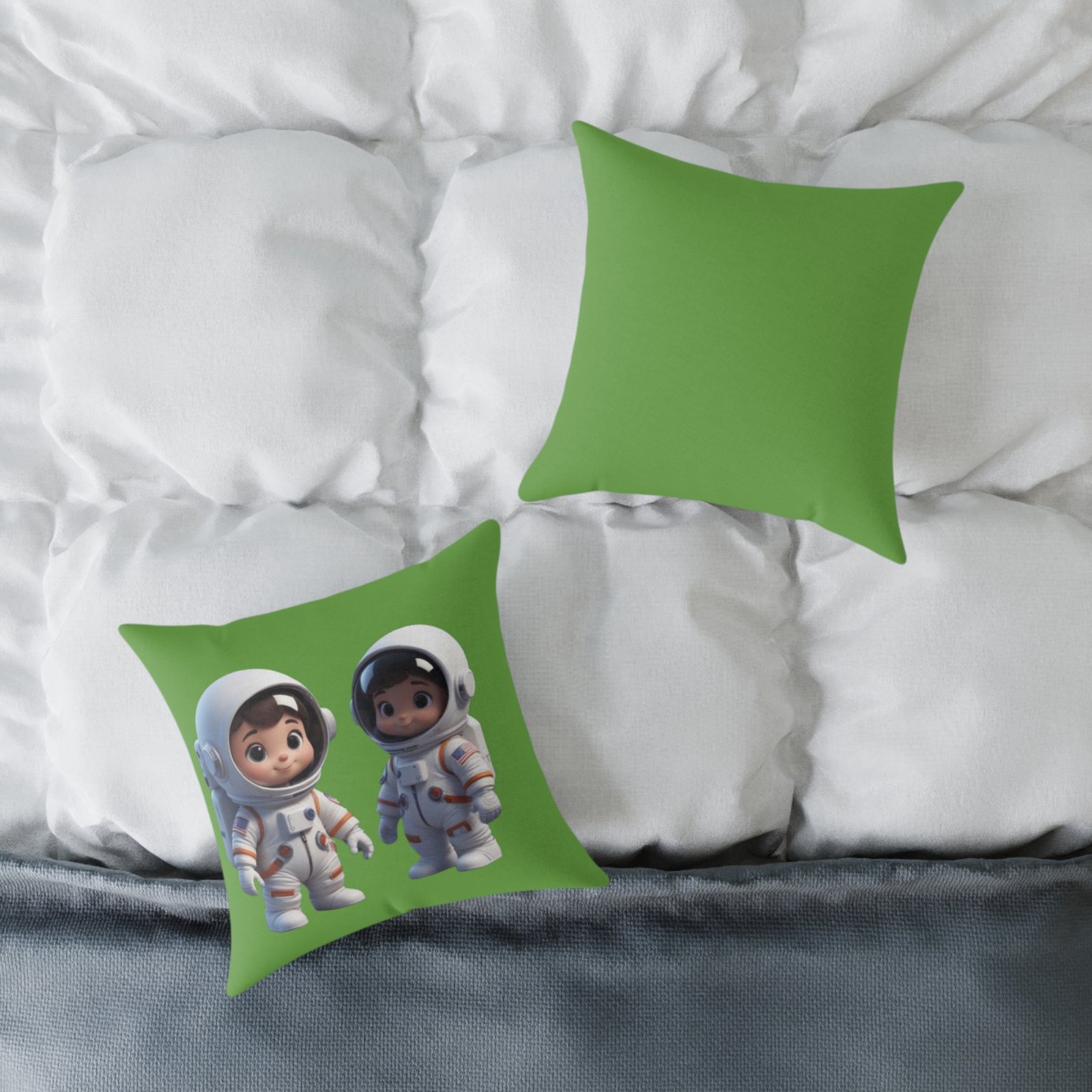 Copy of Astronauts Square Poly Canvas Pillow - Image 4