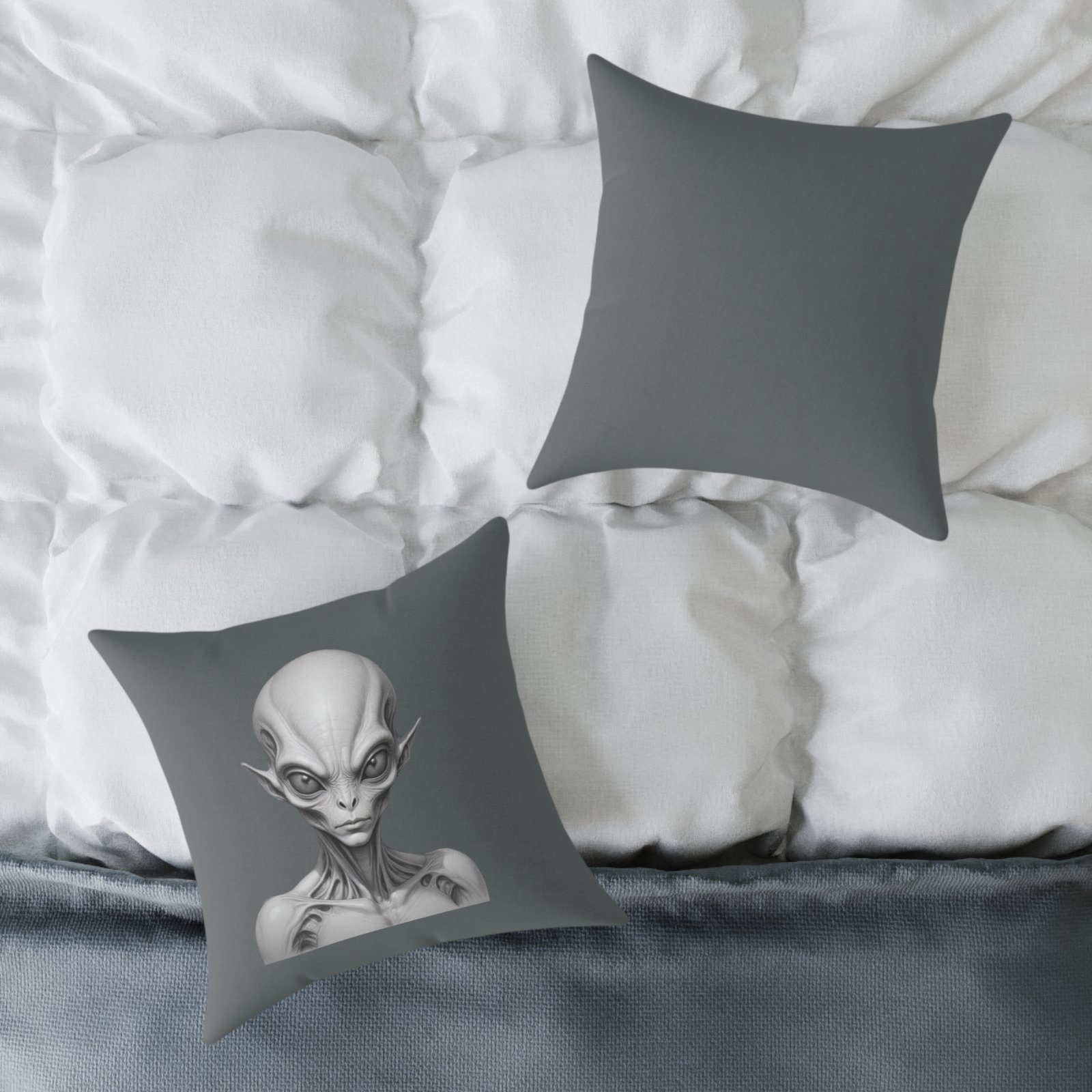 Alien Square Poly Canvas Pillow - Image 8