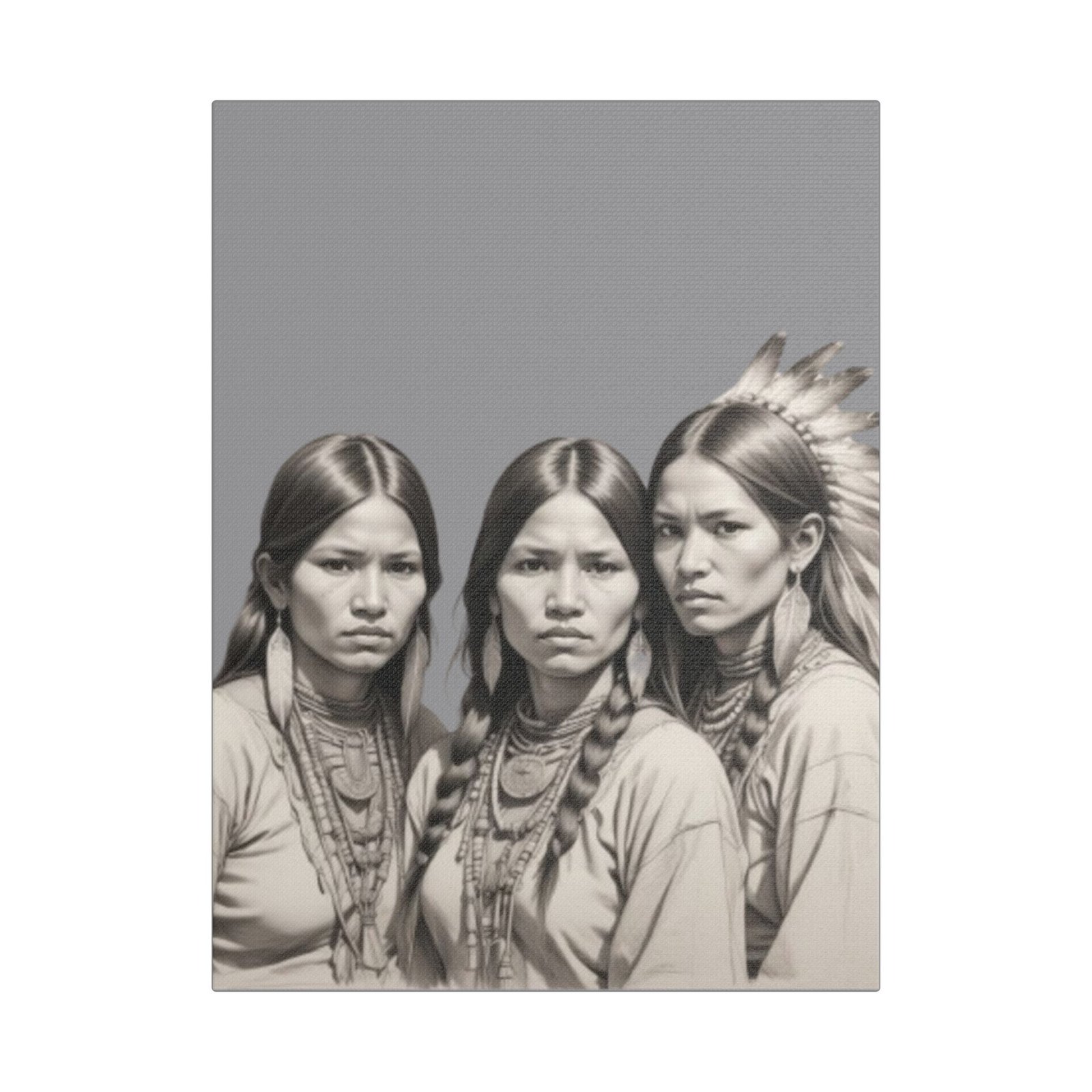 Apache Satin Canvas, Stretched - Image 5
