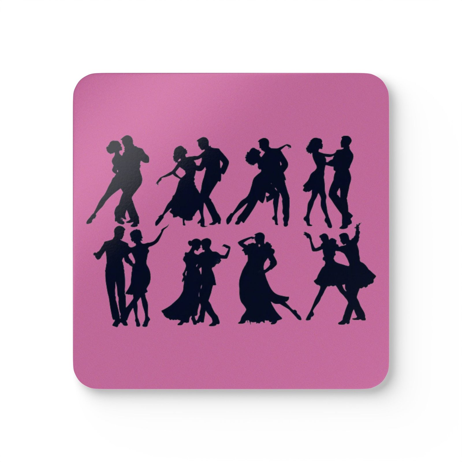 Ice Skating Corkwood Coaster Set